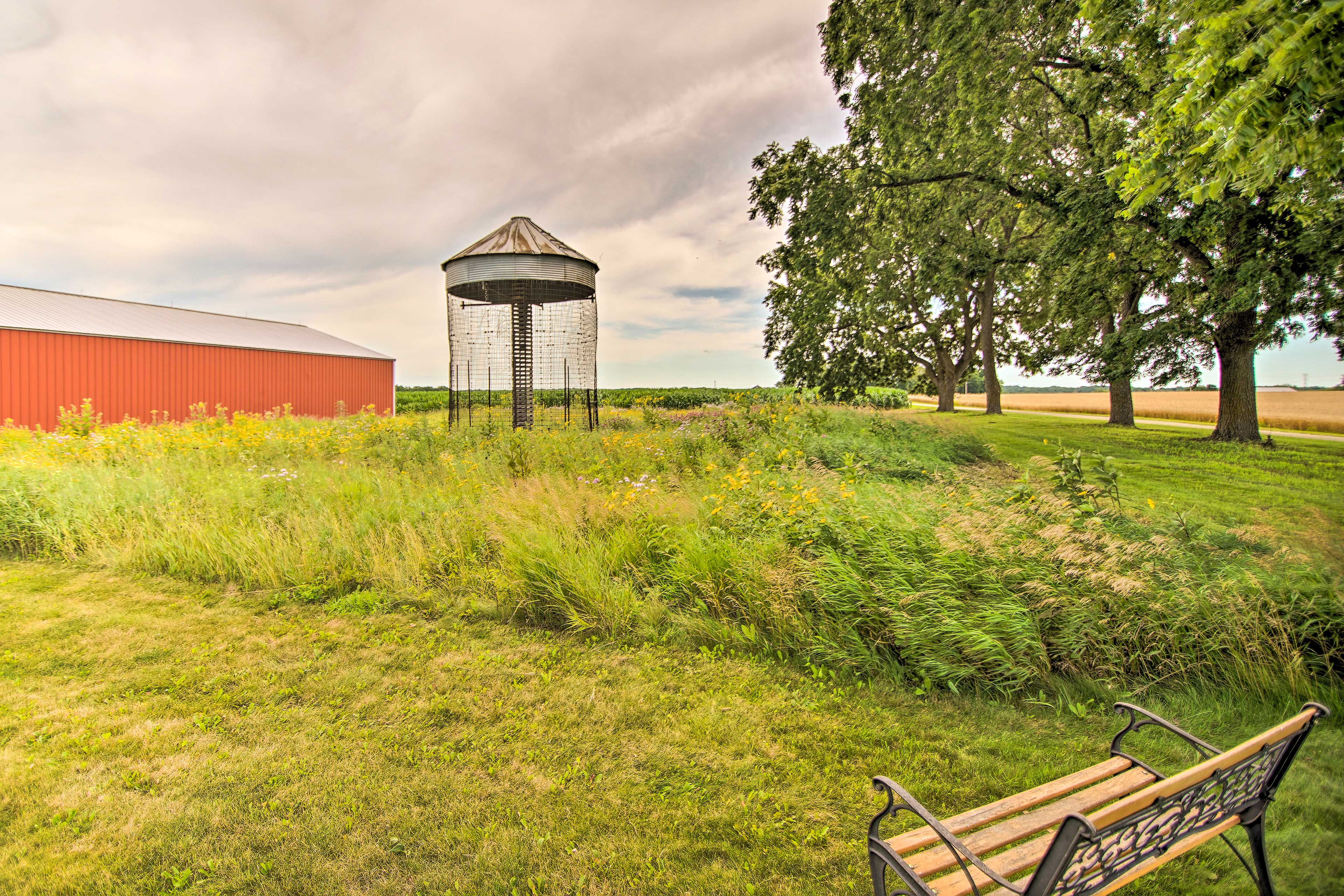 200-Acre Farm | Charcoal Grill | Outdoor Dining