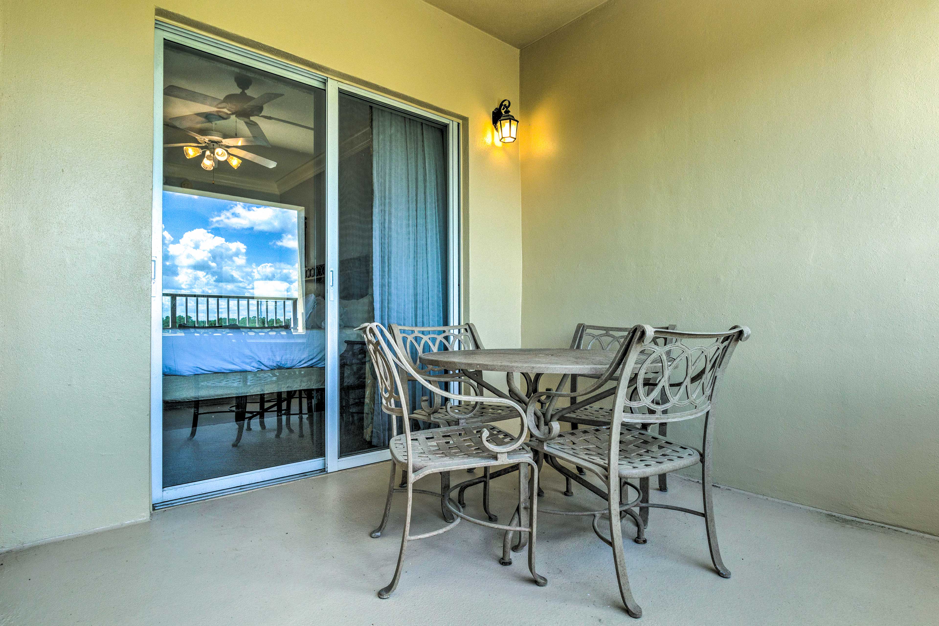 Condo Exterior | Furnished Balcony