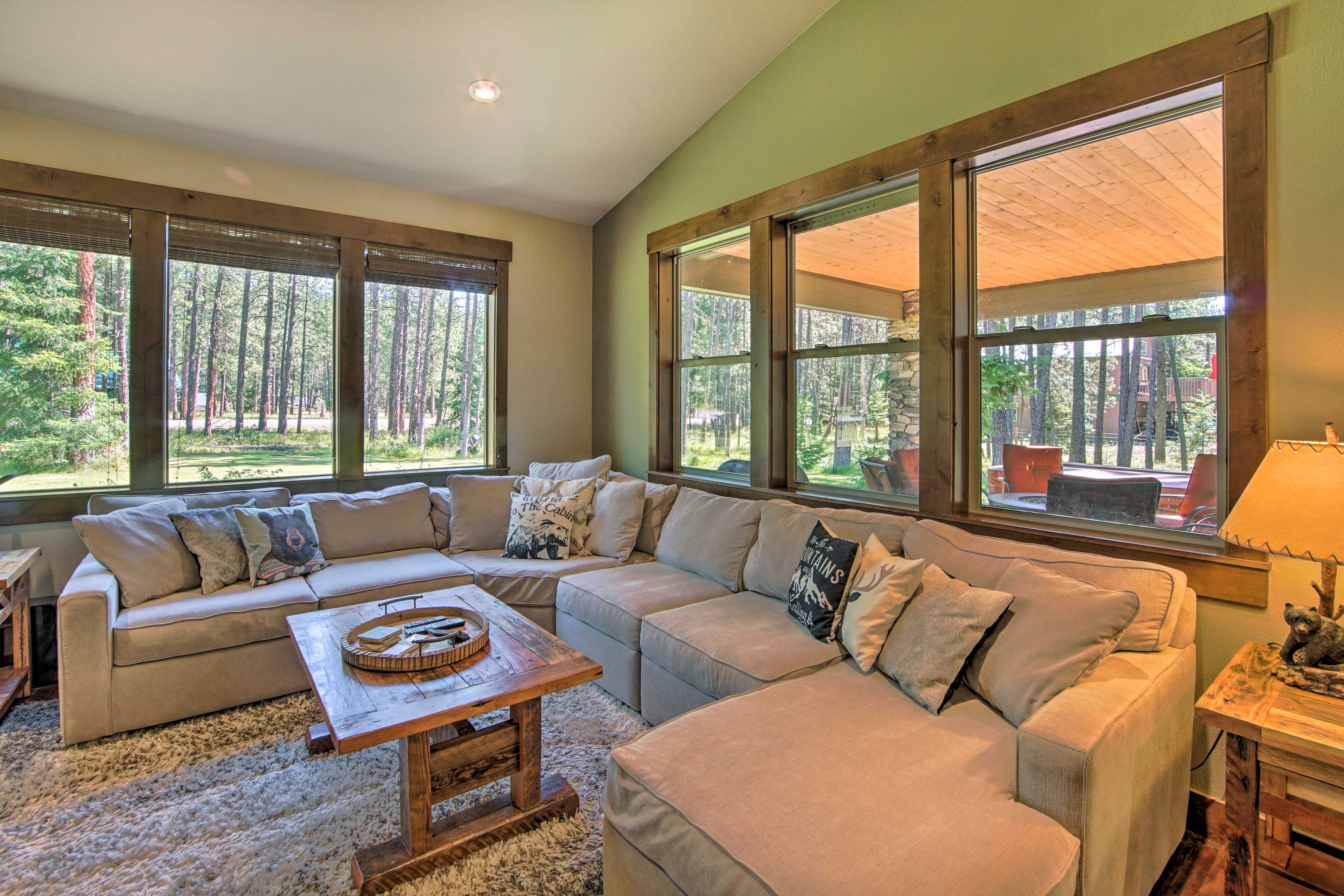 Main Living Area | Fireplace | Sonos Home Theater System