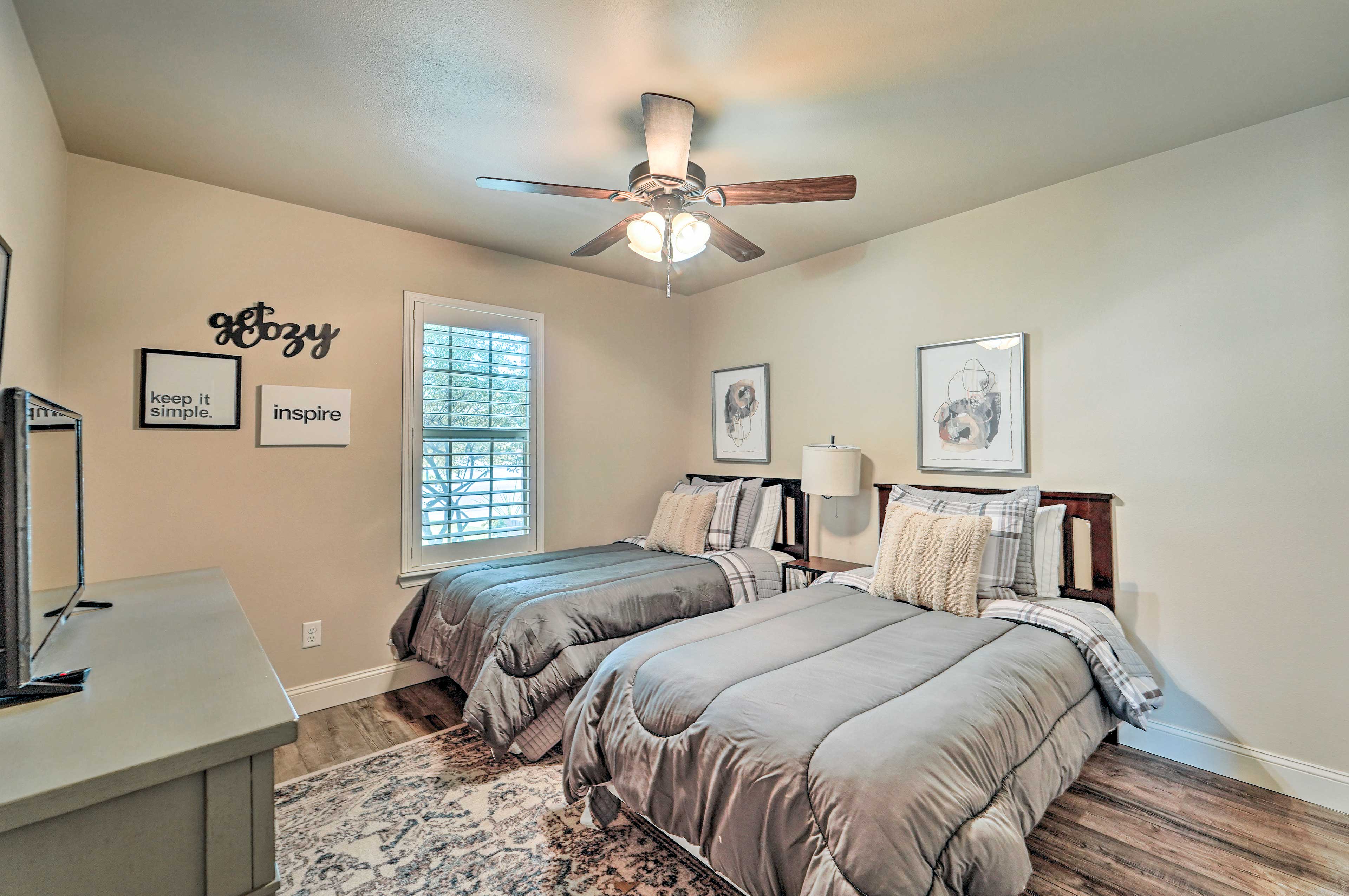 Bedroom 4 | 2 Twin Beds | Twin Air Mattress Available