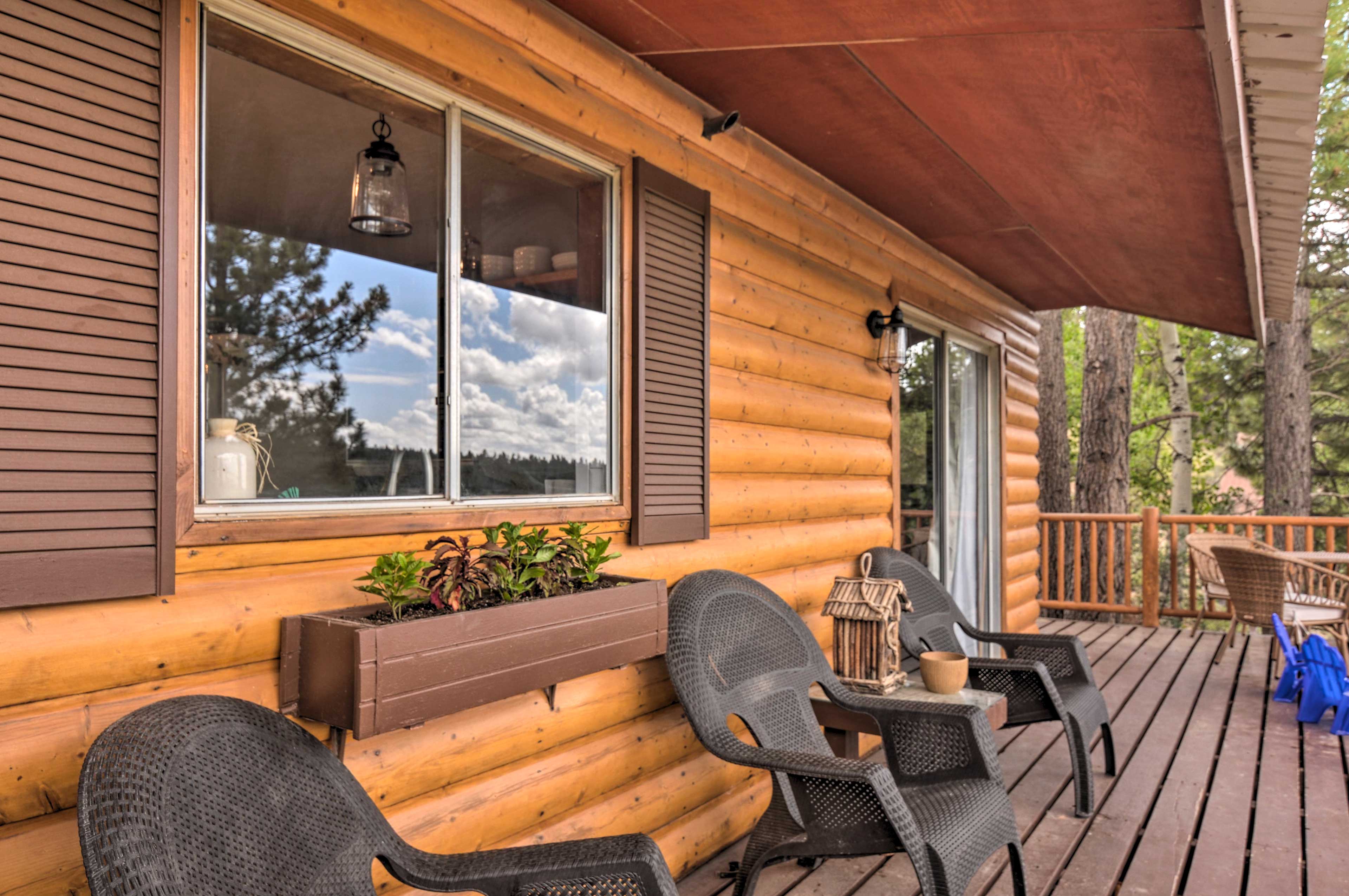 Furnished Deck | Propane Grill (Propane Provided, Available Apr-Oct) | Fire Pit