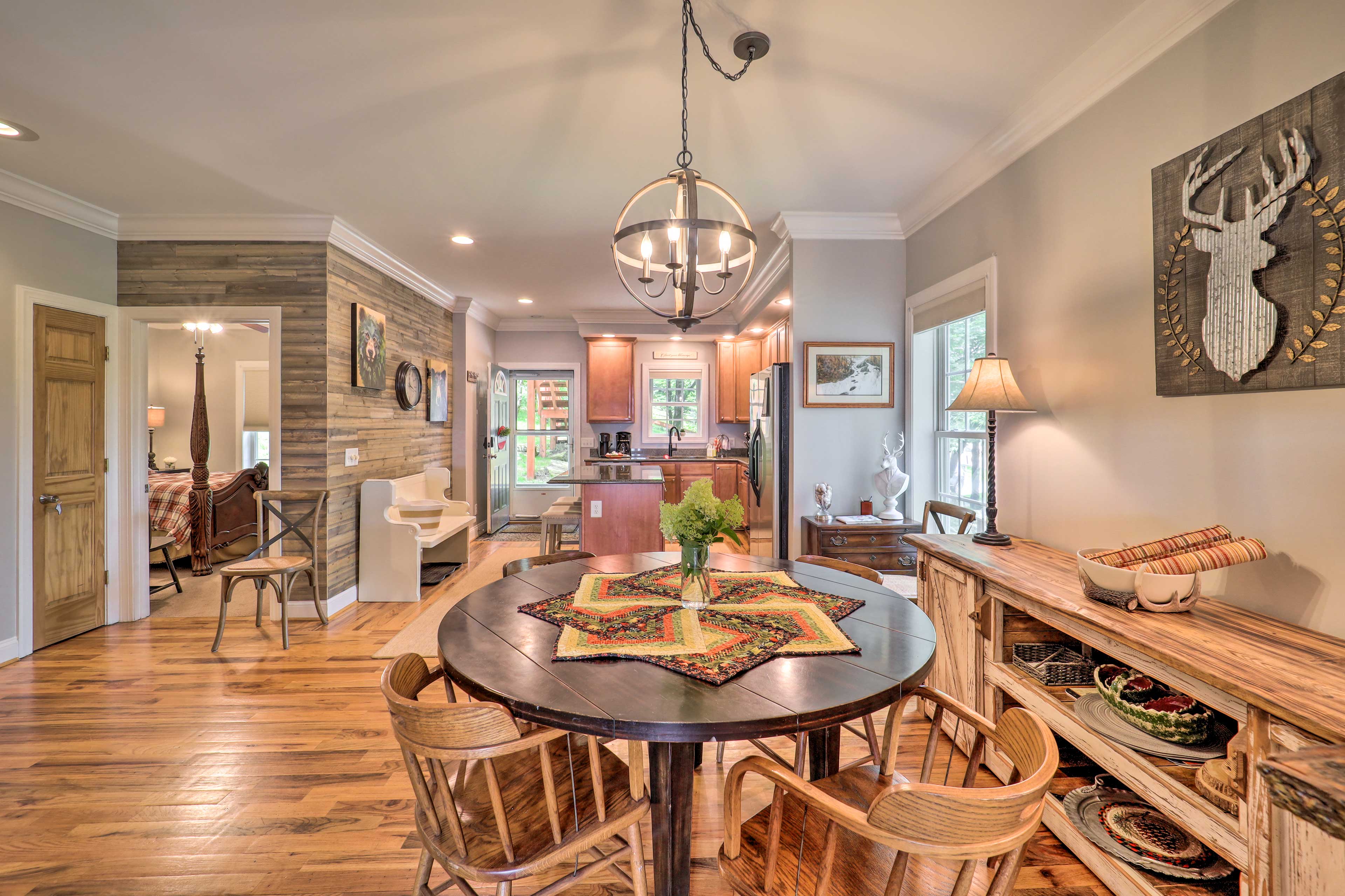 Dining Area | Dishware Provided | Books