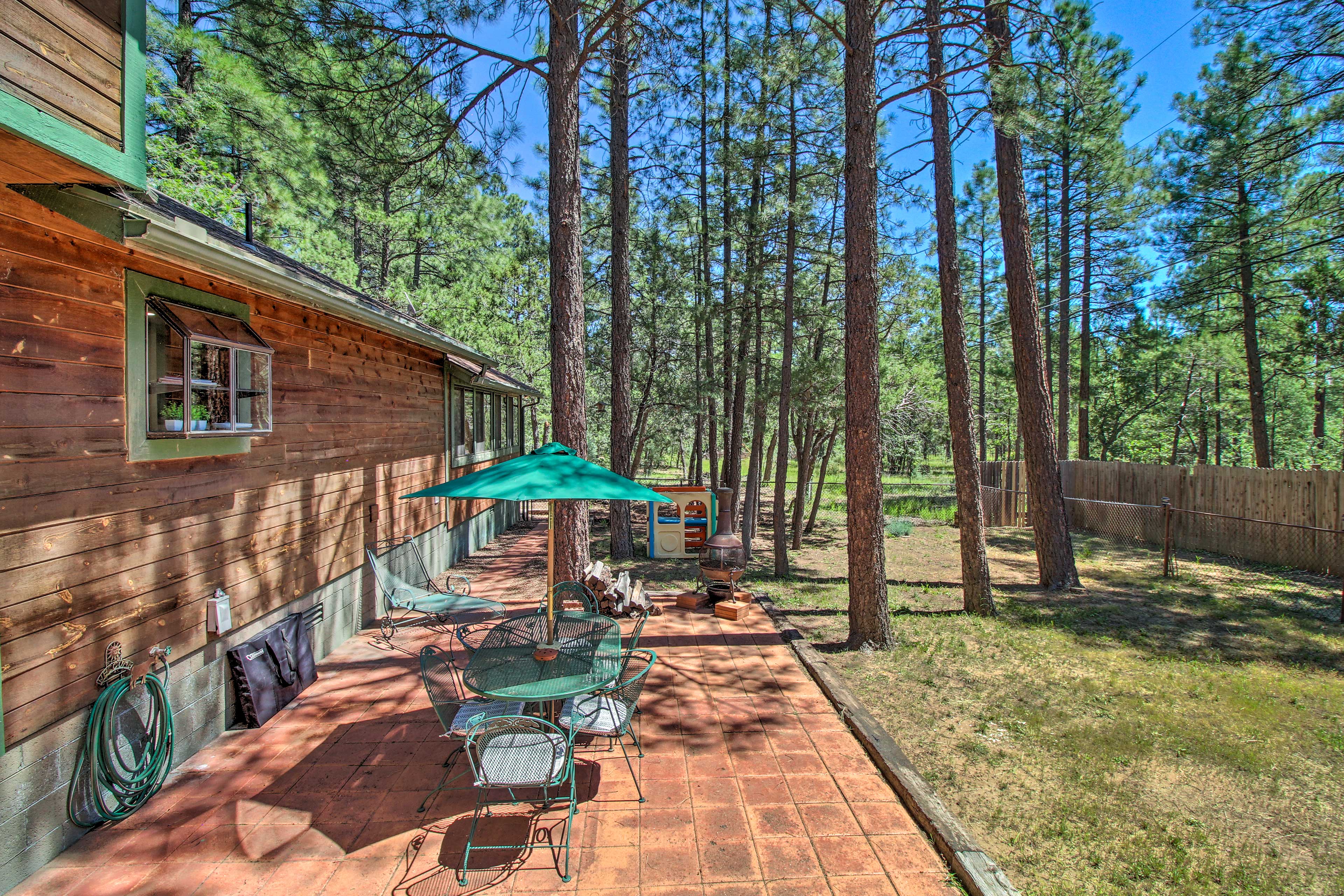 Backyard | Chiminea | Dining Area