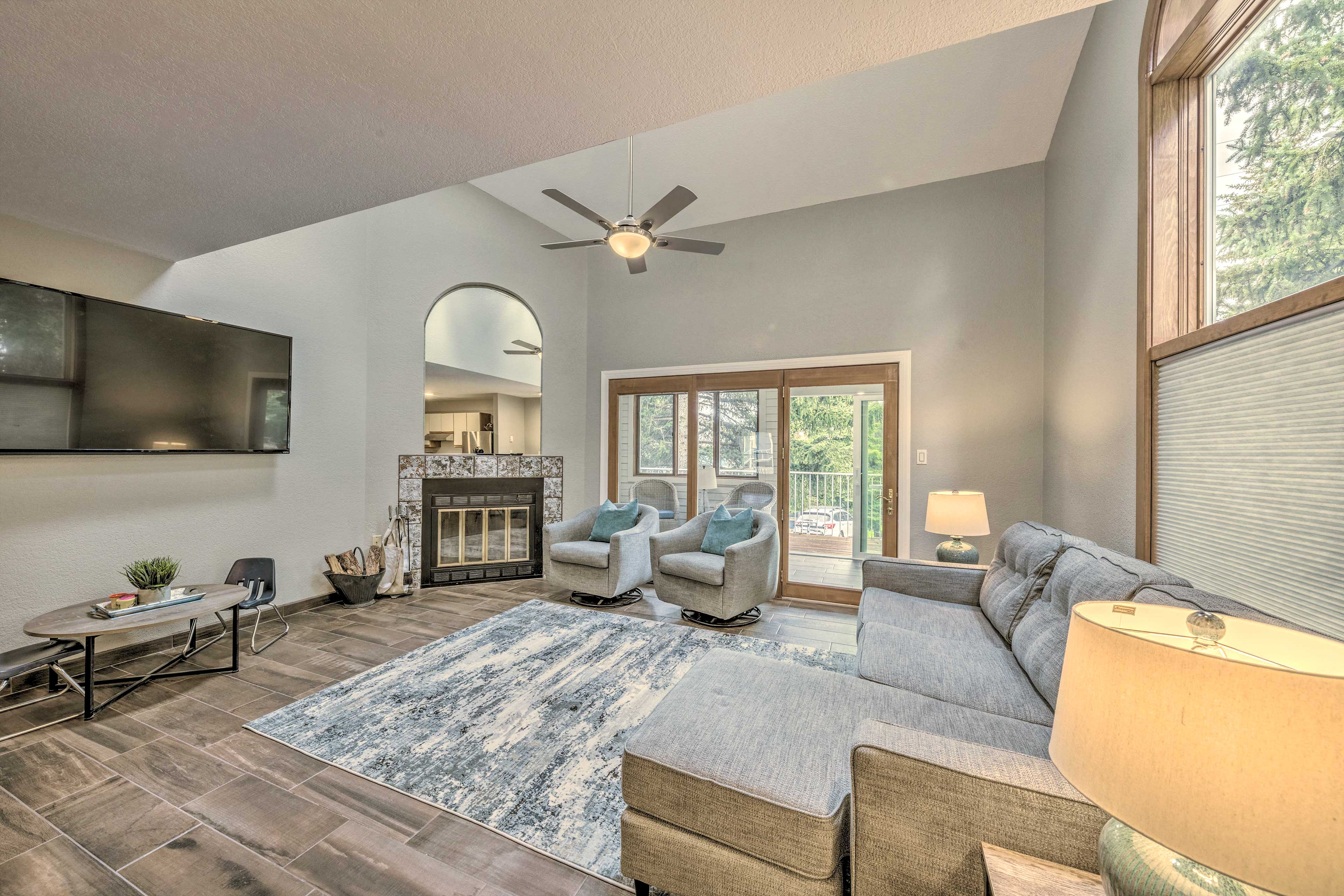 Living Room | 2-Story Townhouse | In-Unit Laundry