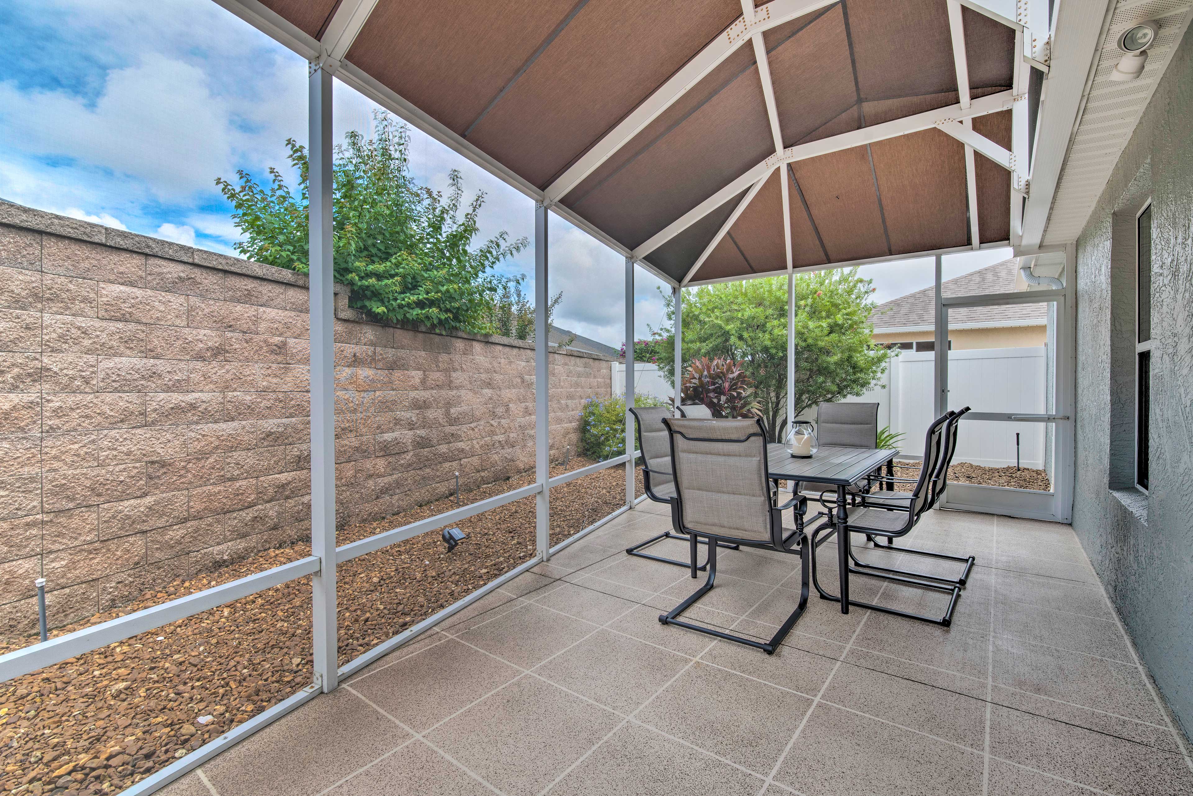 Covered Patio | Dining Area | Private