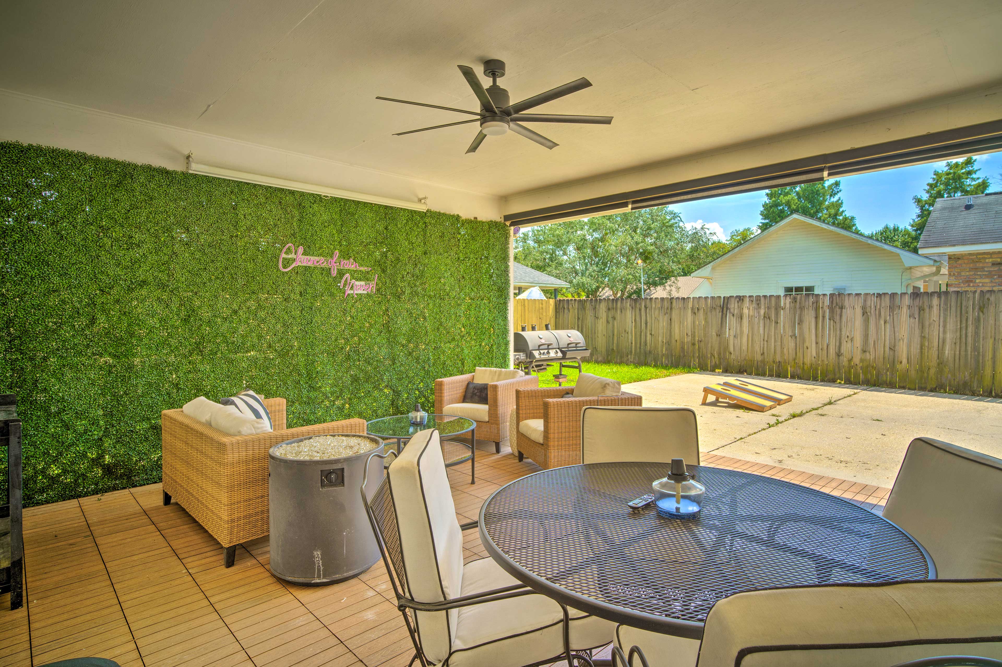 Outdoor Oasis | Instagram Photo Wall | Gas Grill | Yard Games