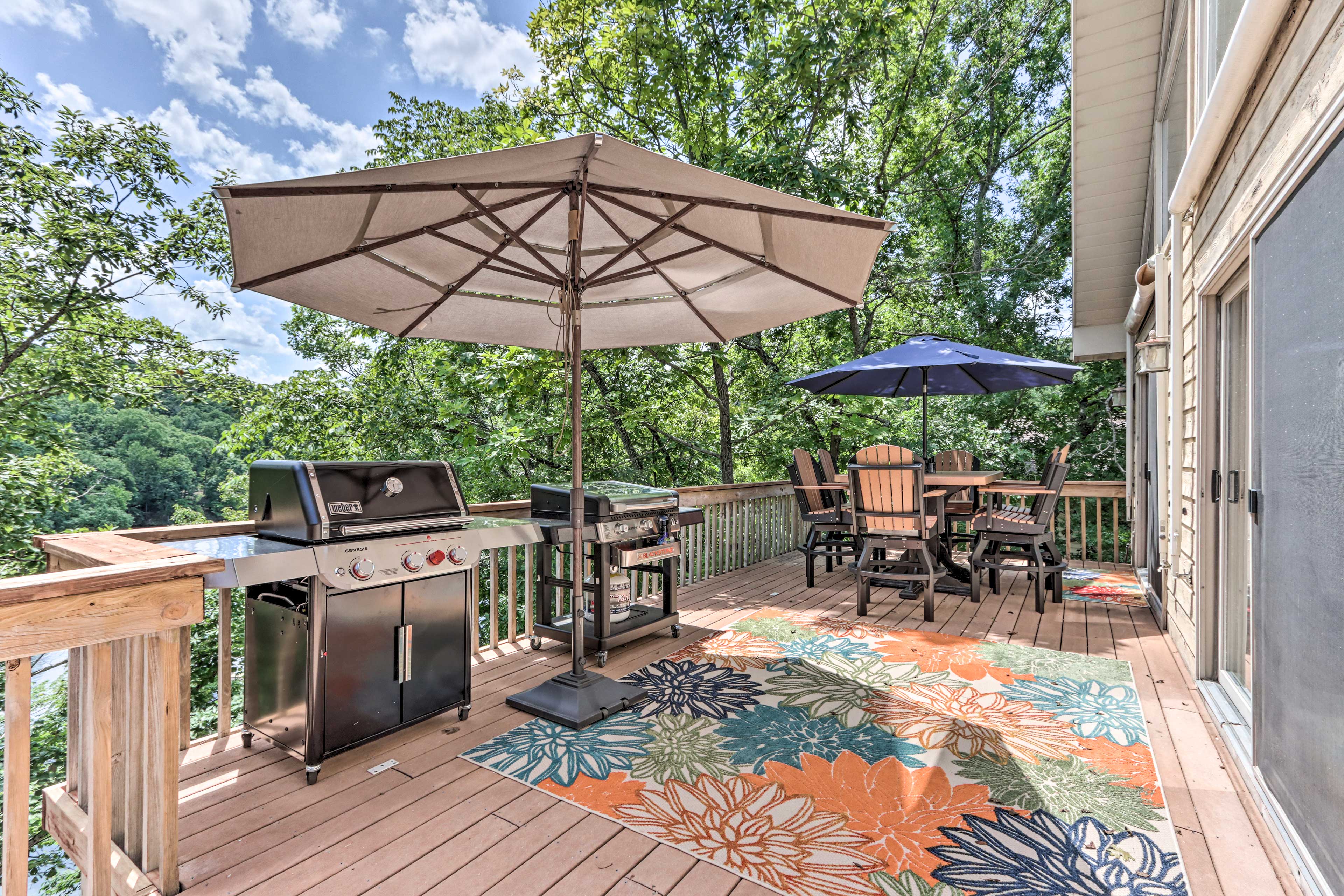 Private Deck | Gas Grill (Propane Provided) | Outdoor Dining Area