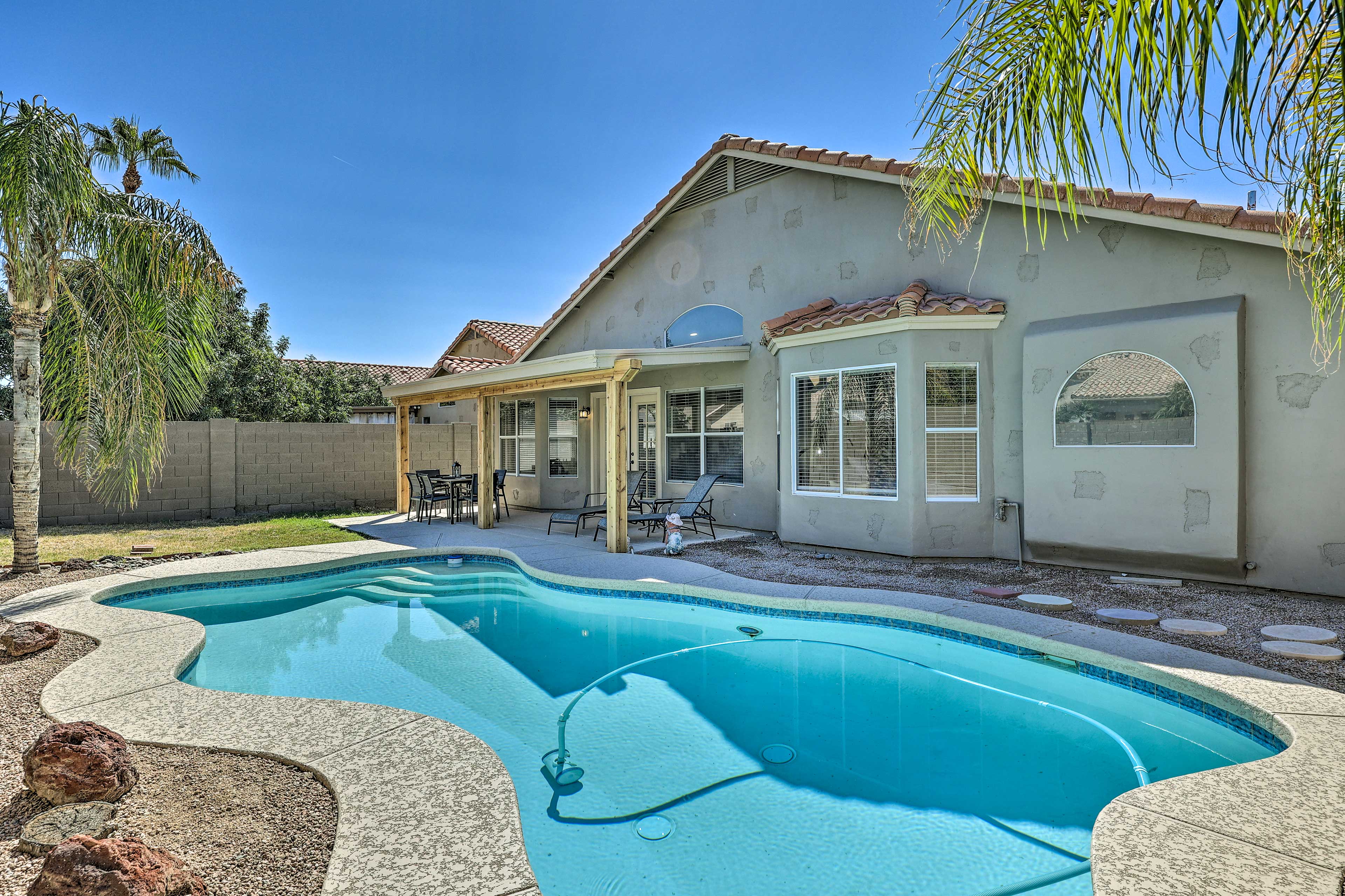 Chic Phoenix Home w/ Private Heated Pool & Yard!