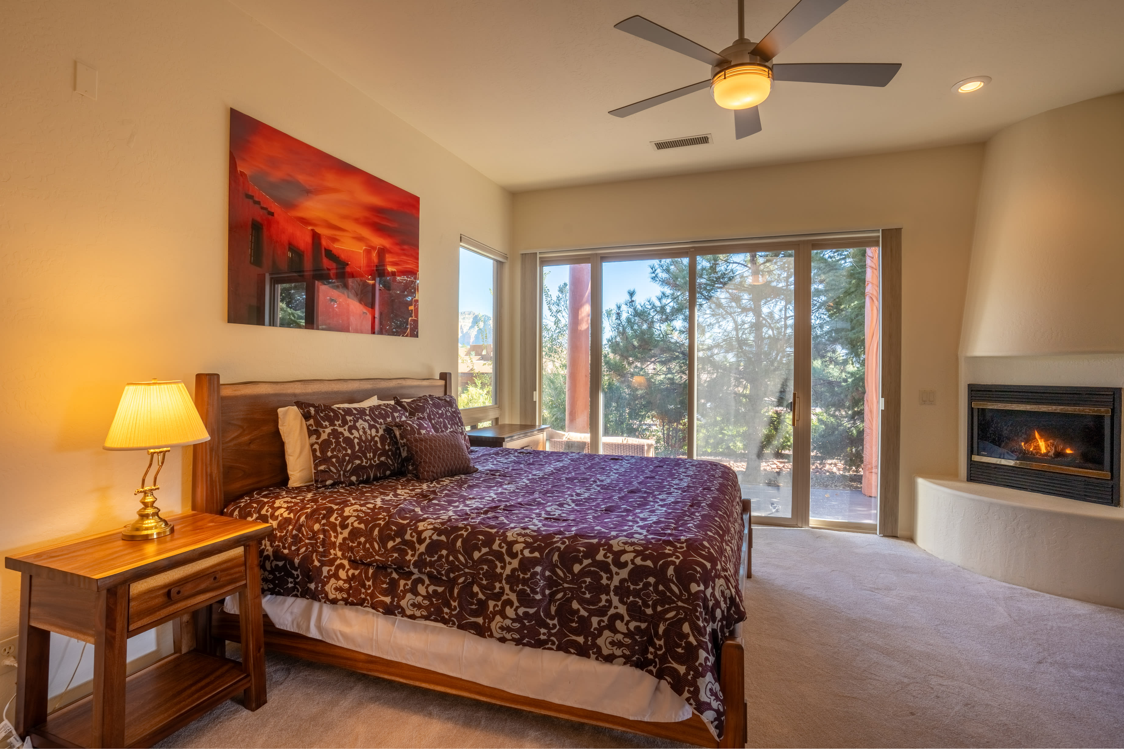 Bedroom 1 | King Bed | Gas Fireplace | En-Suite Bathroom