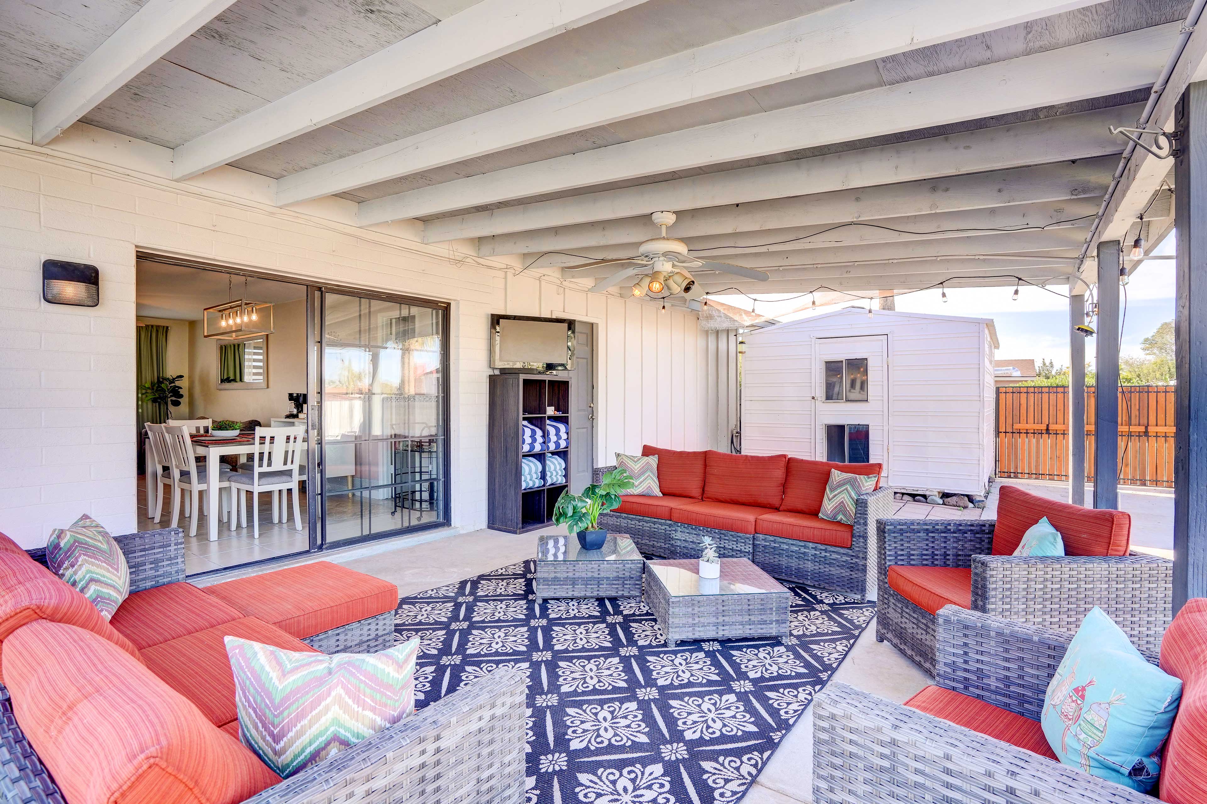 Patio | Gas Grill | Dining Area | Fire Pit (Wood Not Provided)