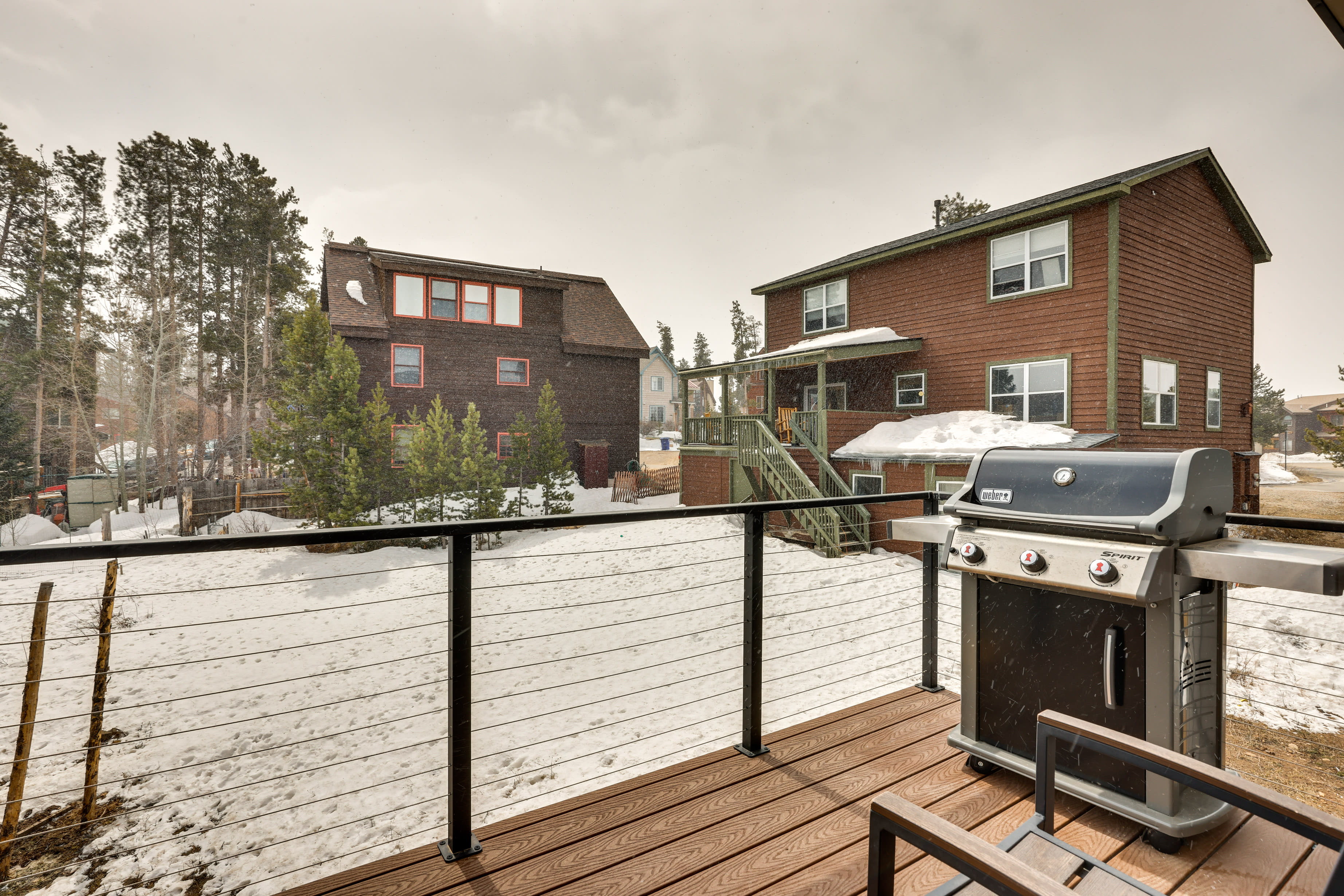 Balcony | Gas Grill | Mountain Views