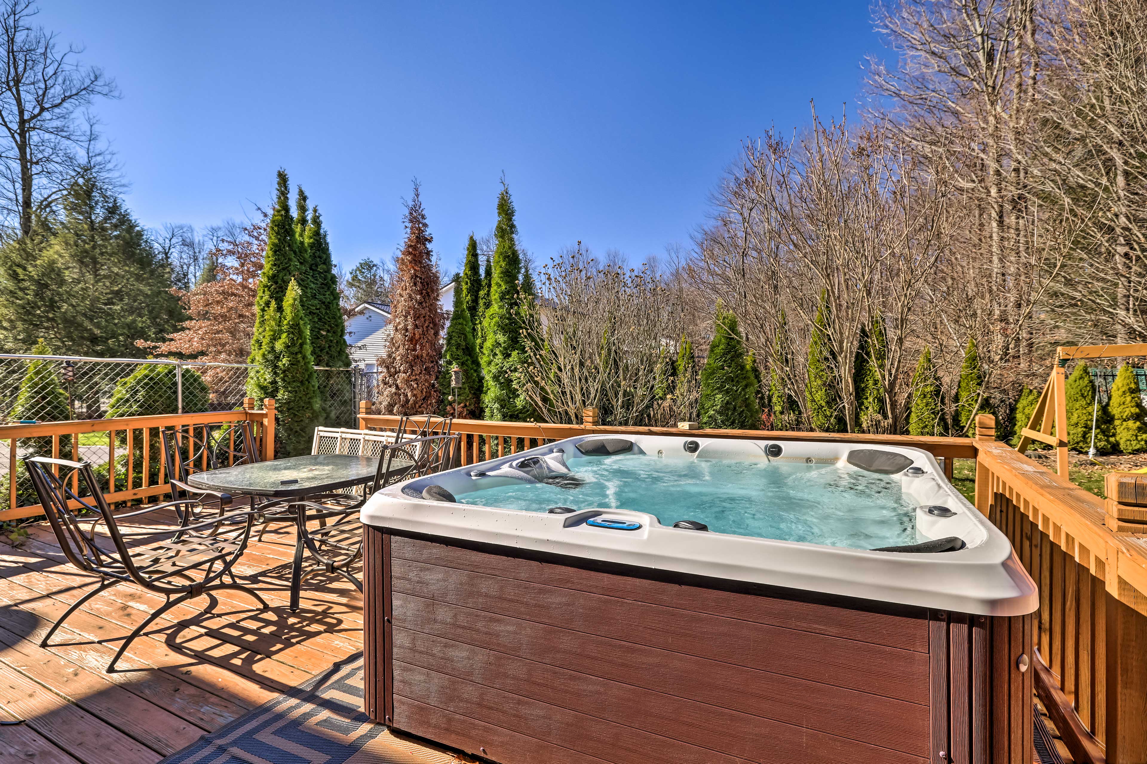 Deck | Private Hot Tub | Gas Grill