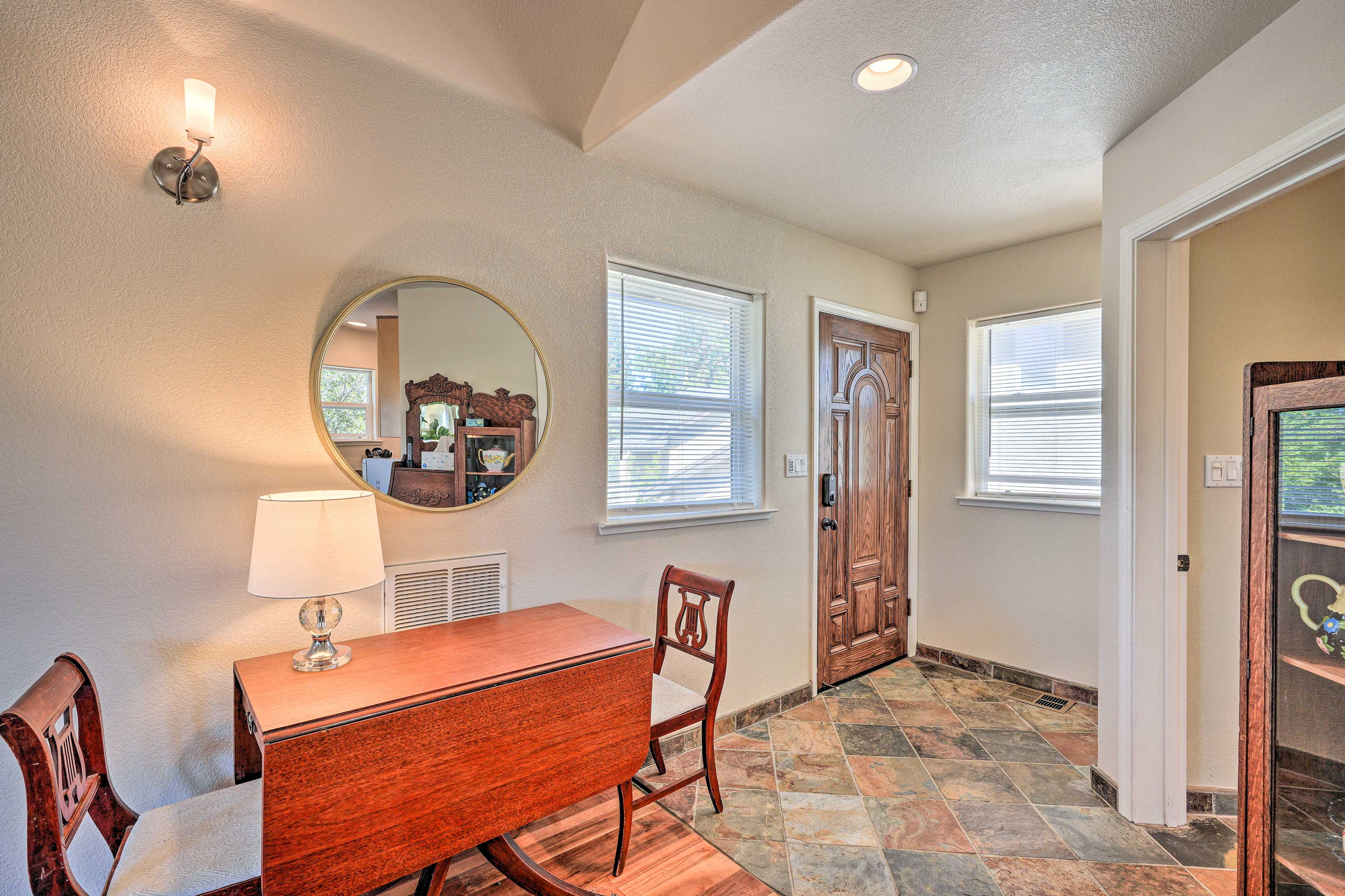 Dining Area | Dining Table | Dishware/Flatware | Ceiling Fans