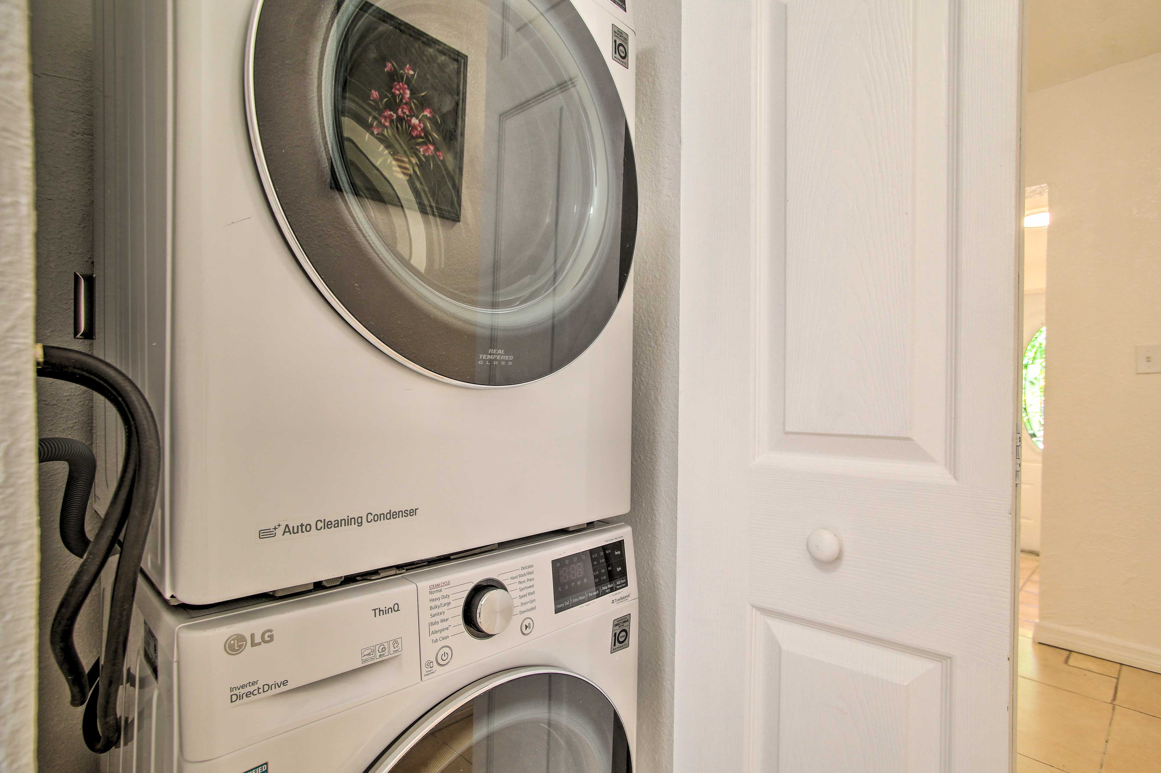 Laundry Area | Washer/Dryer | Hangers | Iron/Board