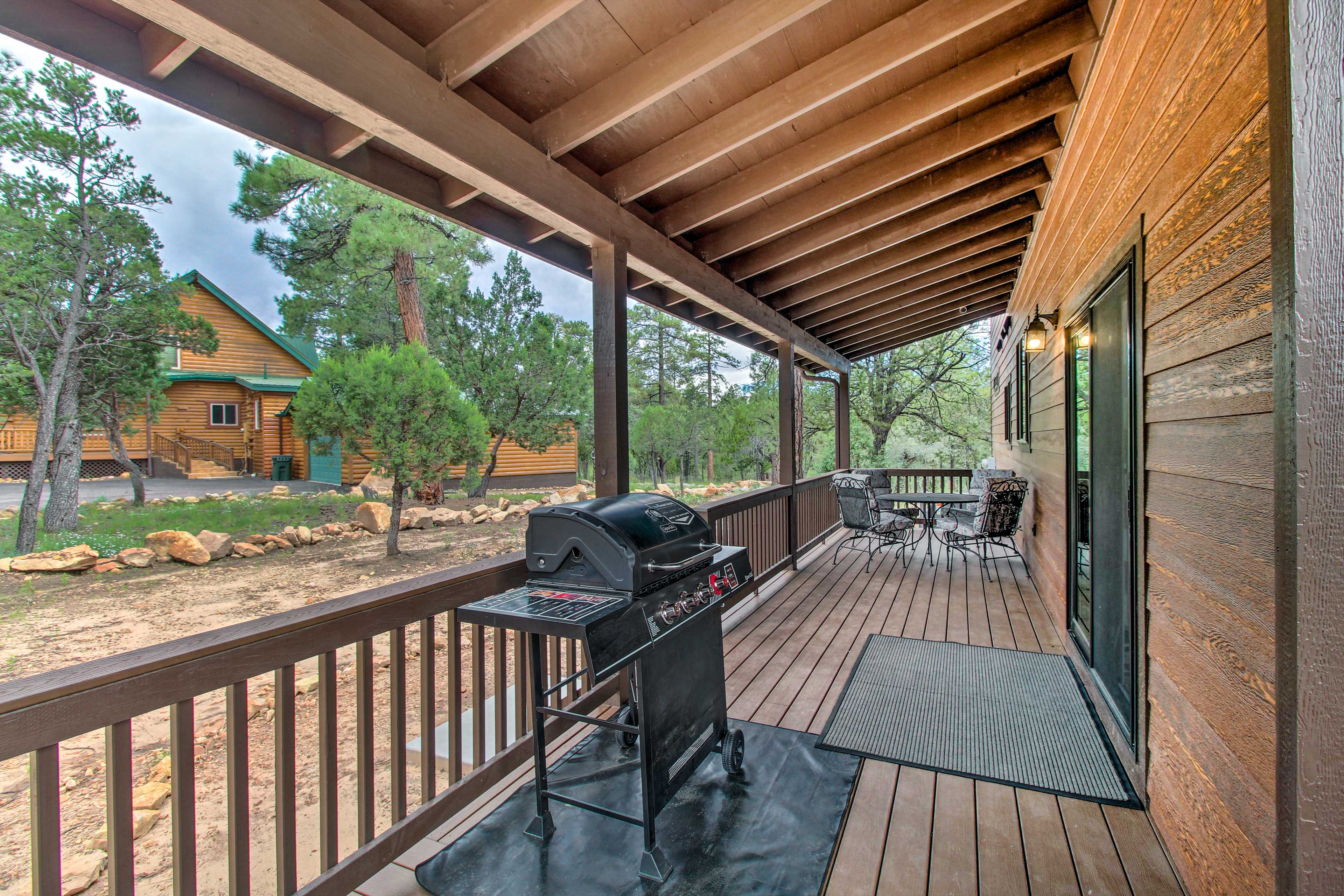 Wraparound Deck | Gas Grill | Outdoor Dining Area