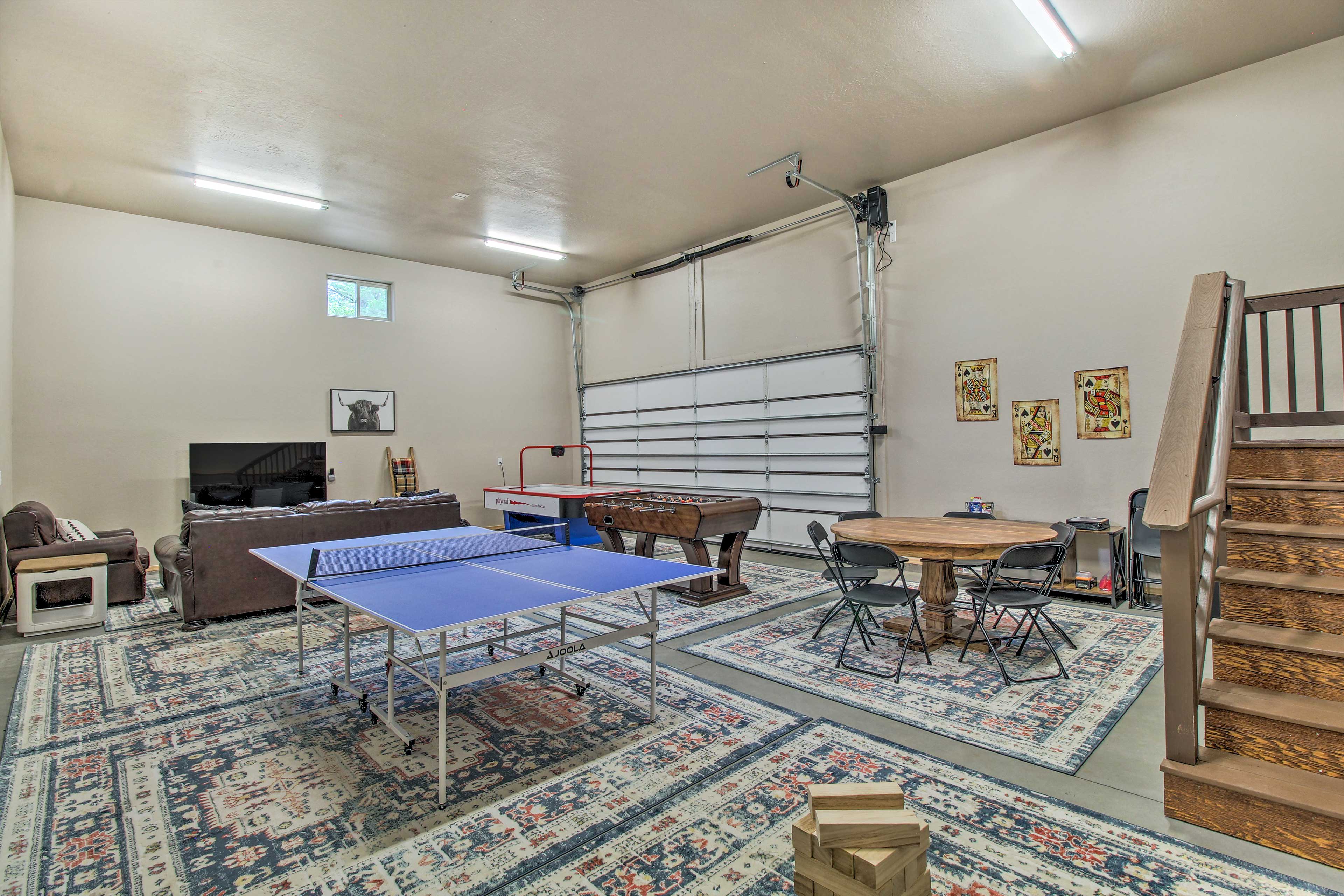 Garage Game Room | Ping Pong | Air Hockey | Foosball