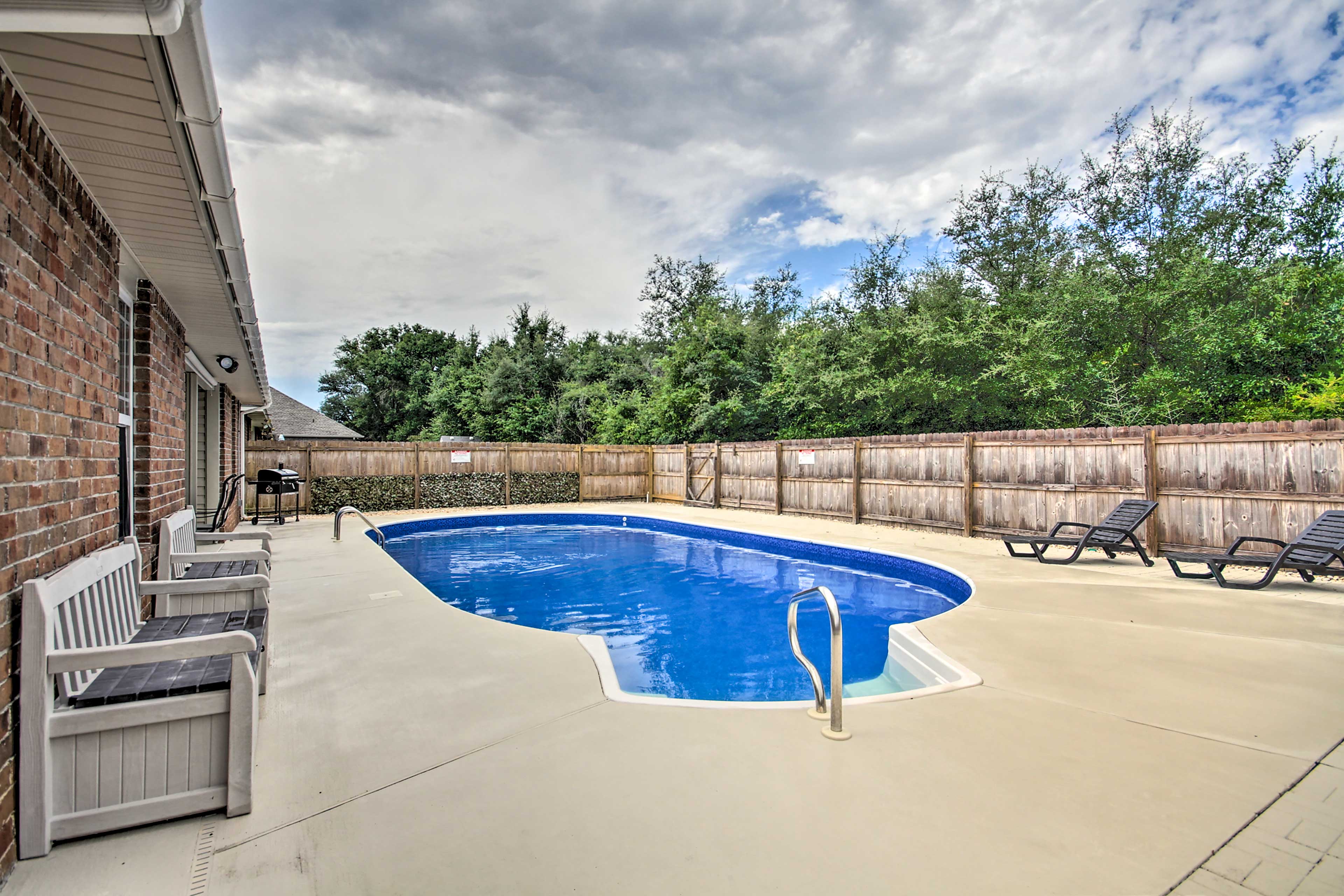 Outdoor Pool | Fenced Yard