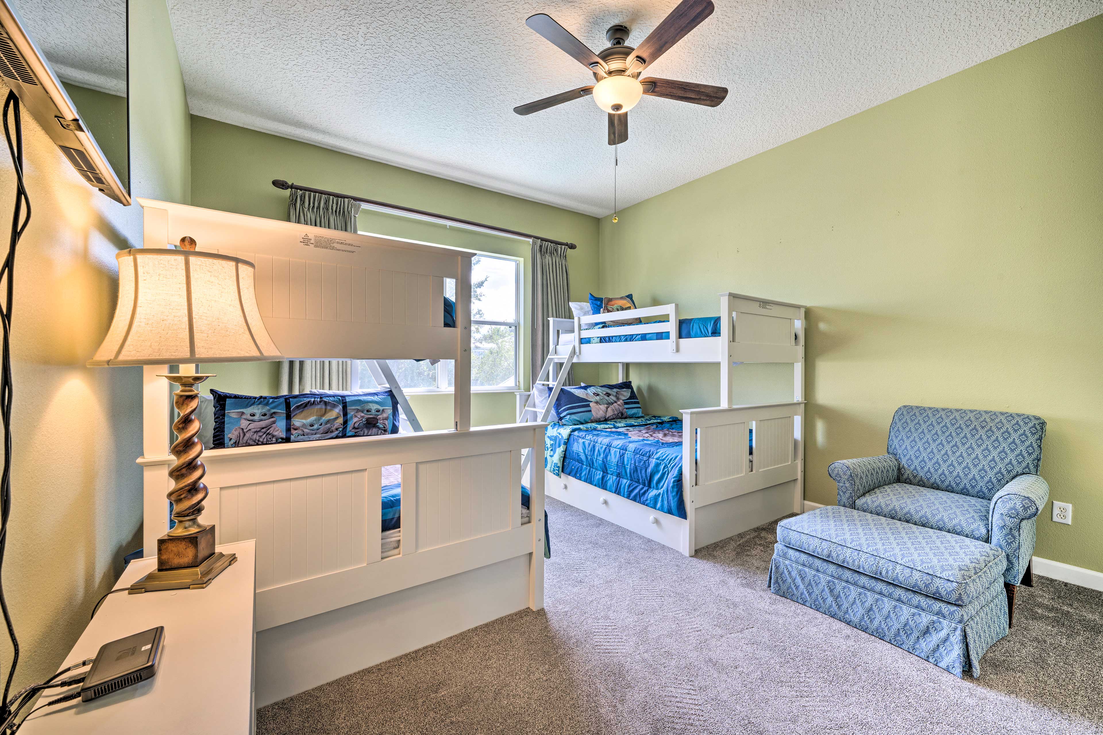 Bedroom 3 | 2 Twin/Full Bunk Beds | 2nd Floor | Smart TV