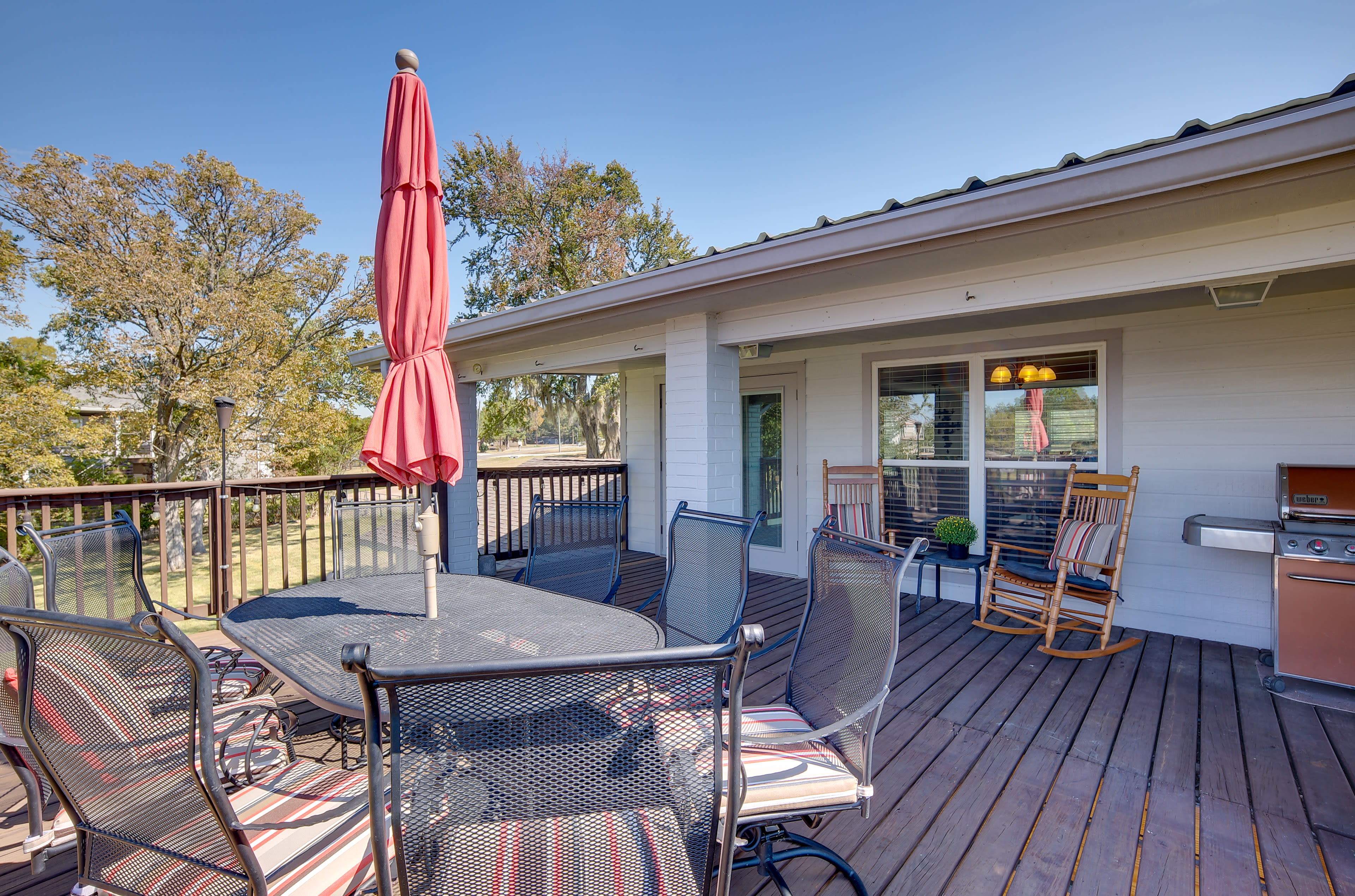 Deck | Gas Grill | Lake Views