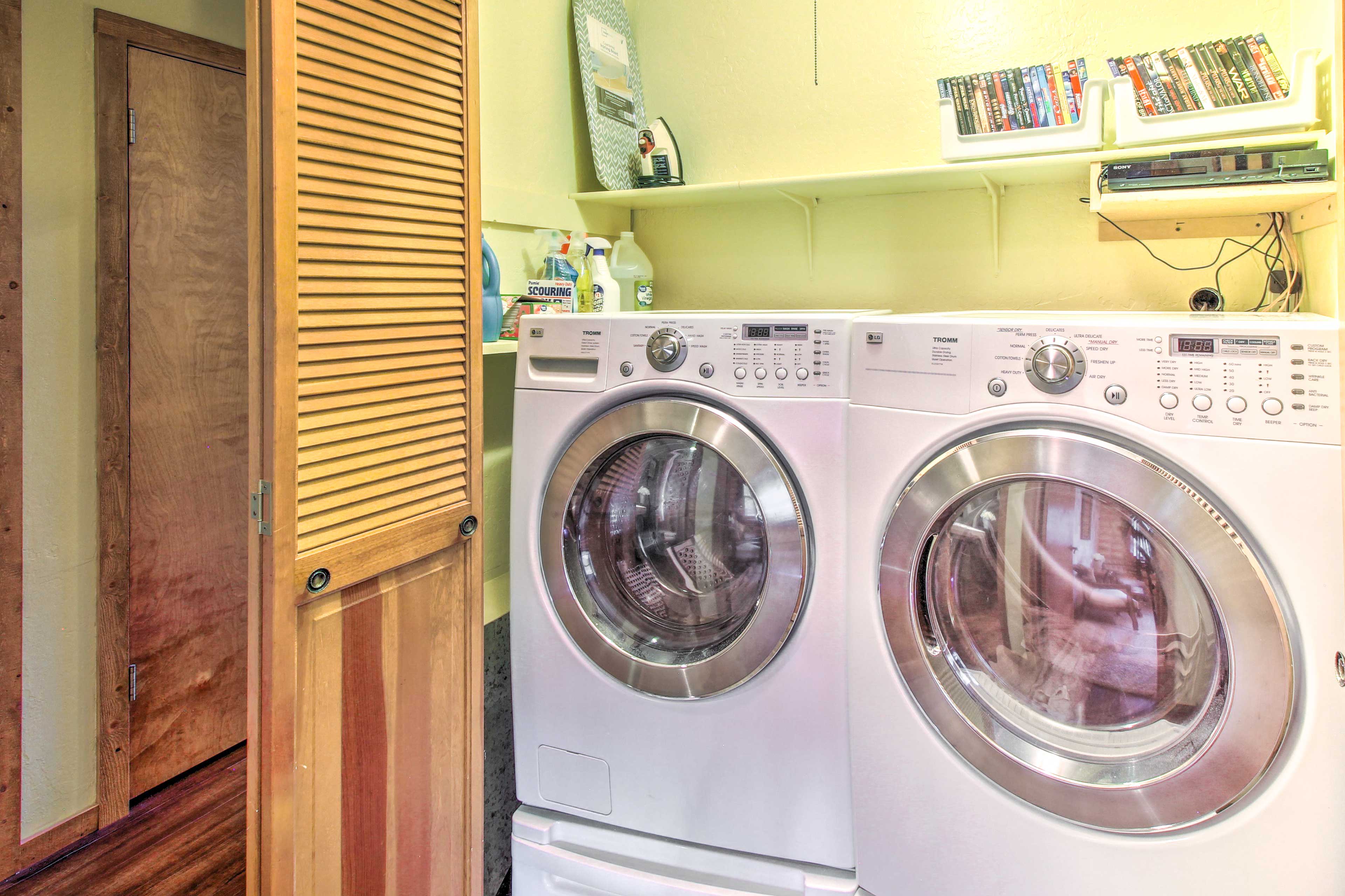 Laundry Closet | Laundry Detergent Provided | Iron/Board
