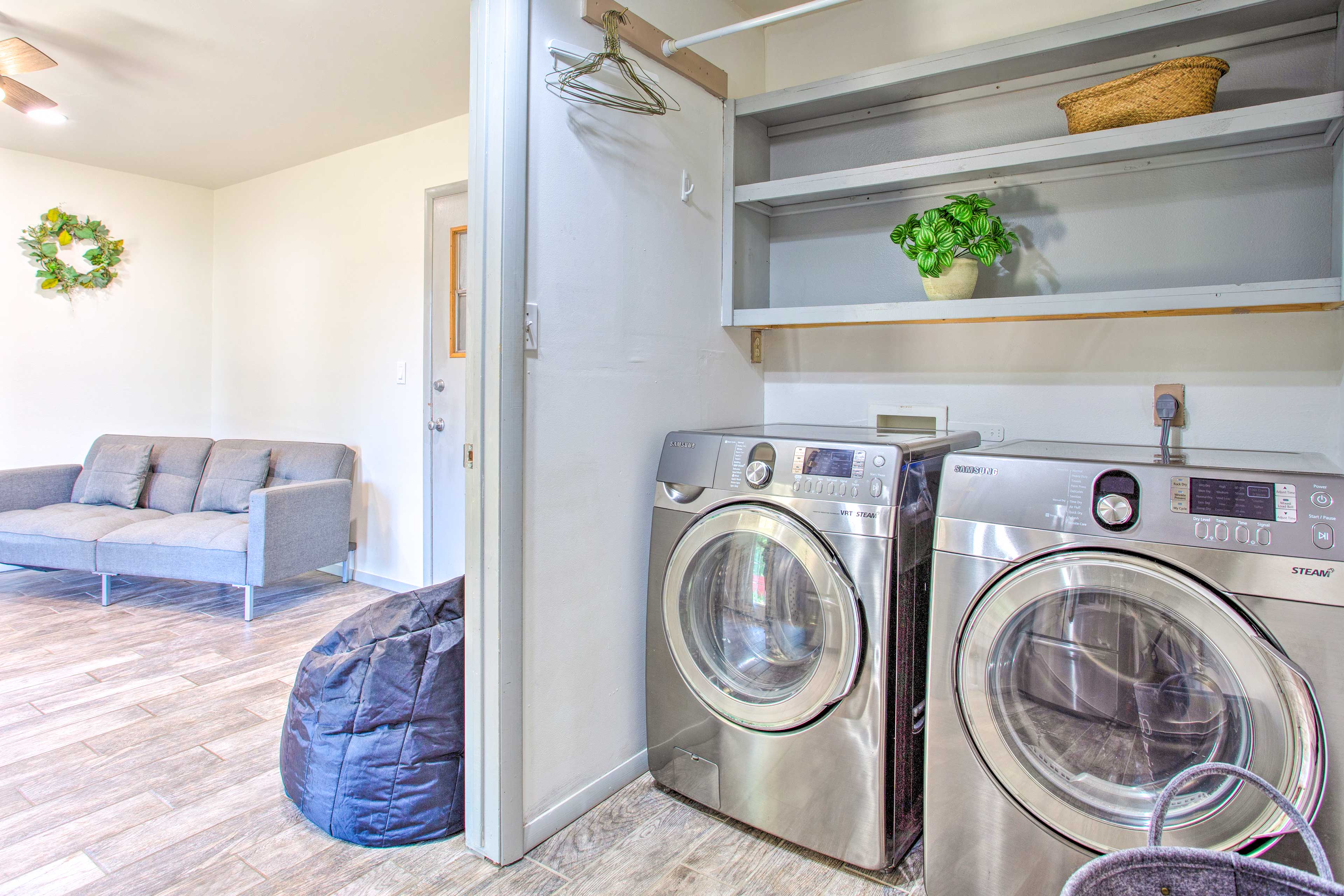 Laundry Area | Washer/Dryer | Iron/Board | Hangers | Trash Bags/Paper Towels