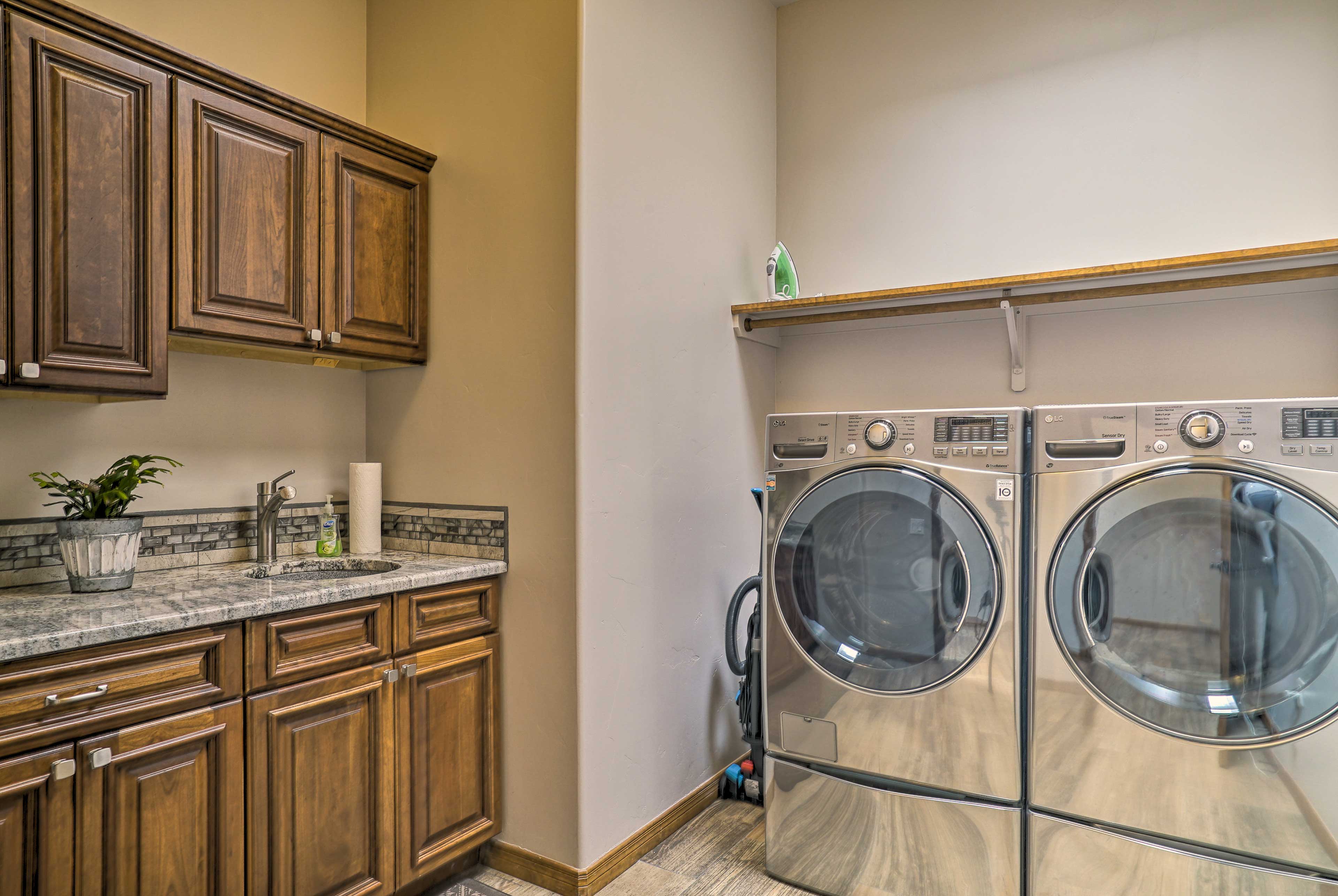 Laundry Area | Washer/Dryer | Laundry Detergent | Iron/Board