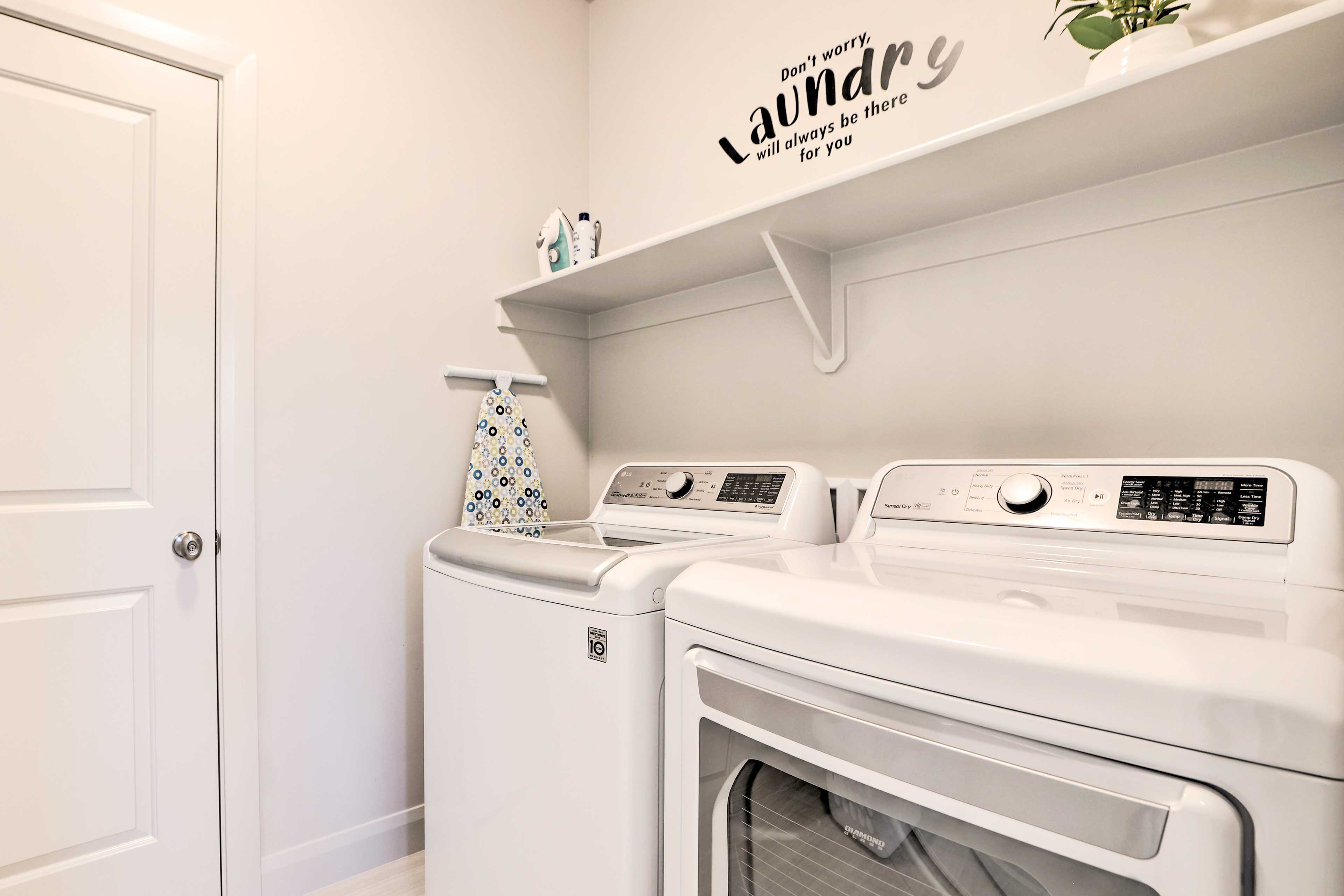 Laundry Area | Iron & Board | Laundry Detergent Provided