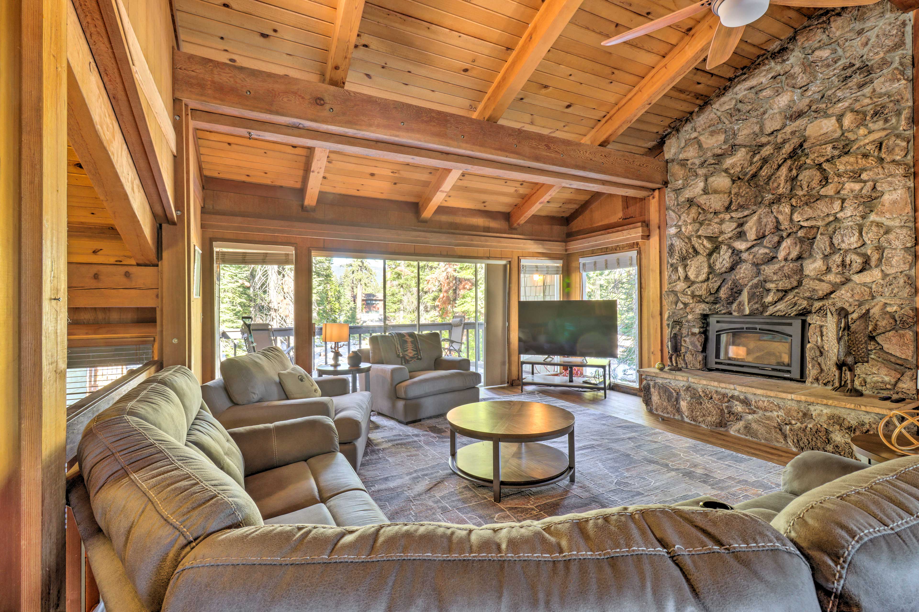 Tahoe City Vacation Rental | 1,760 Sq Ft | 4BR | 2.5BA | Stairs Required