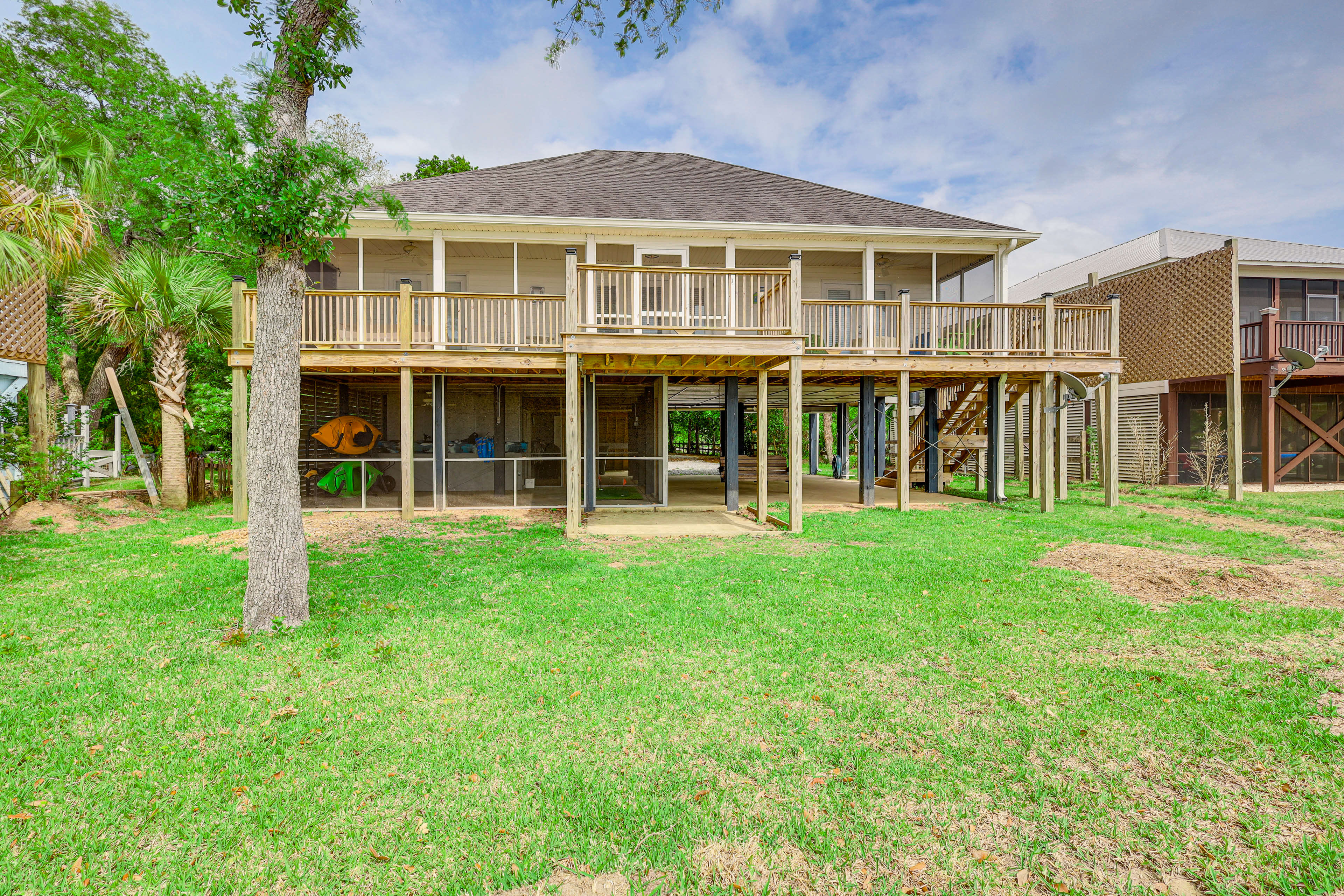 Foley Beach Cottage w/ Waterfront Backyard!