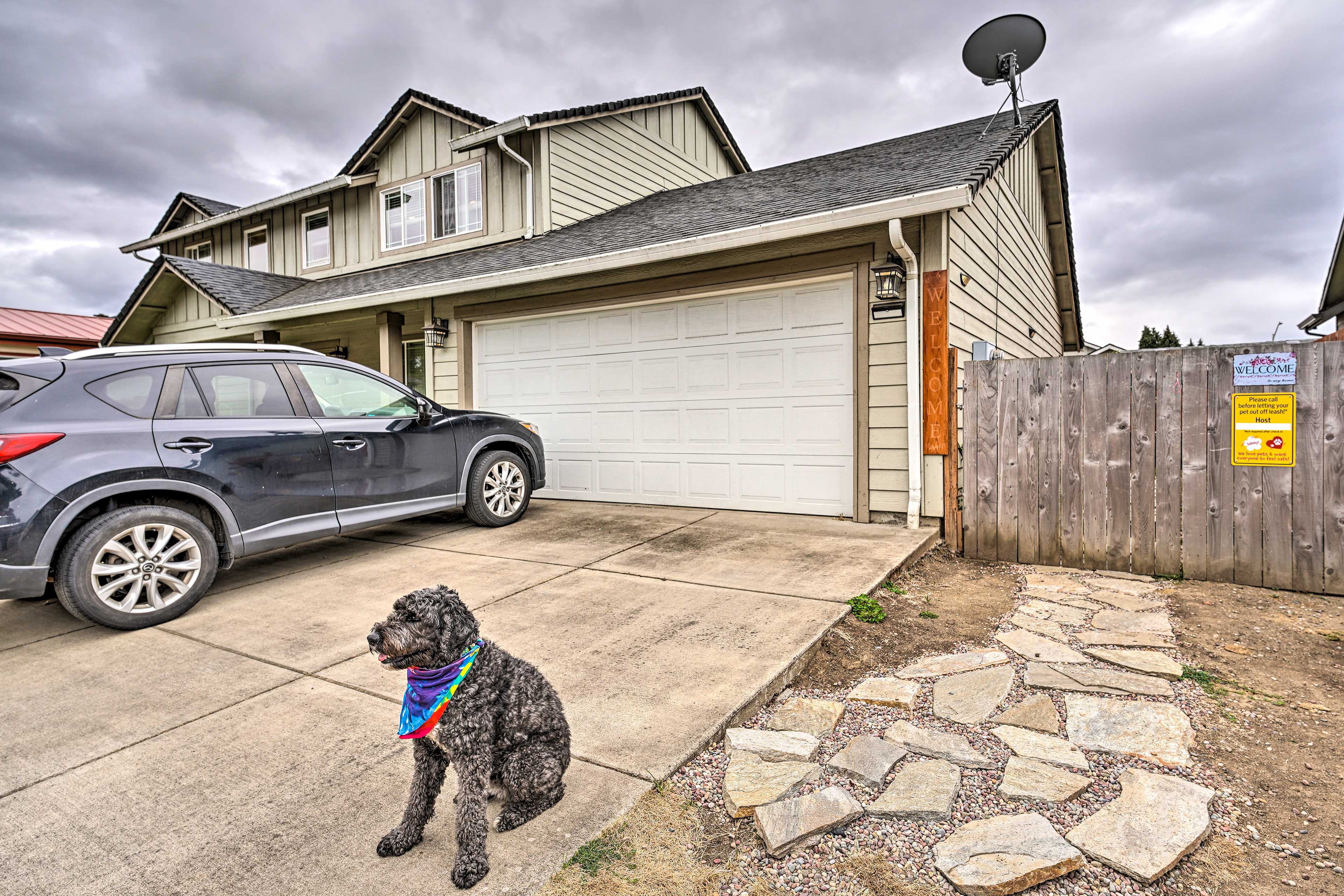 Parking | Shared Driveway (1 Vehicle) | Service Dog On-Site