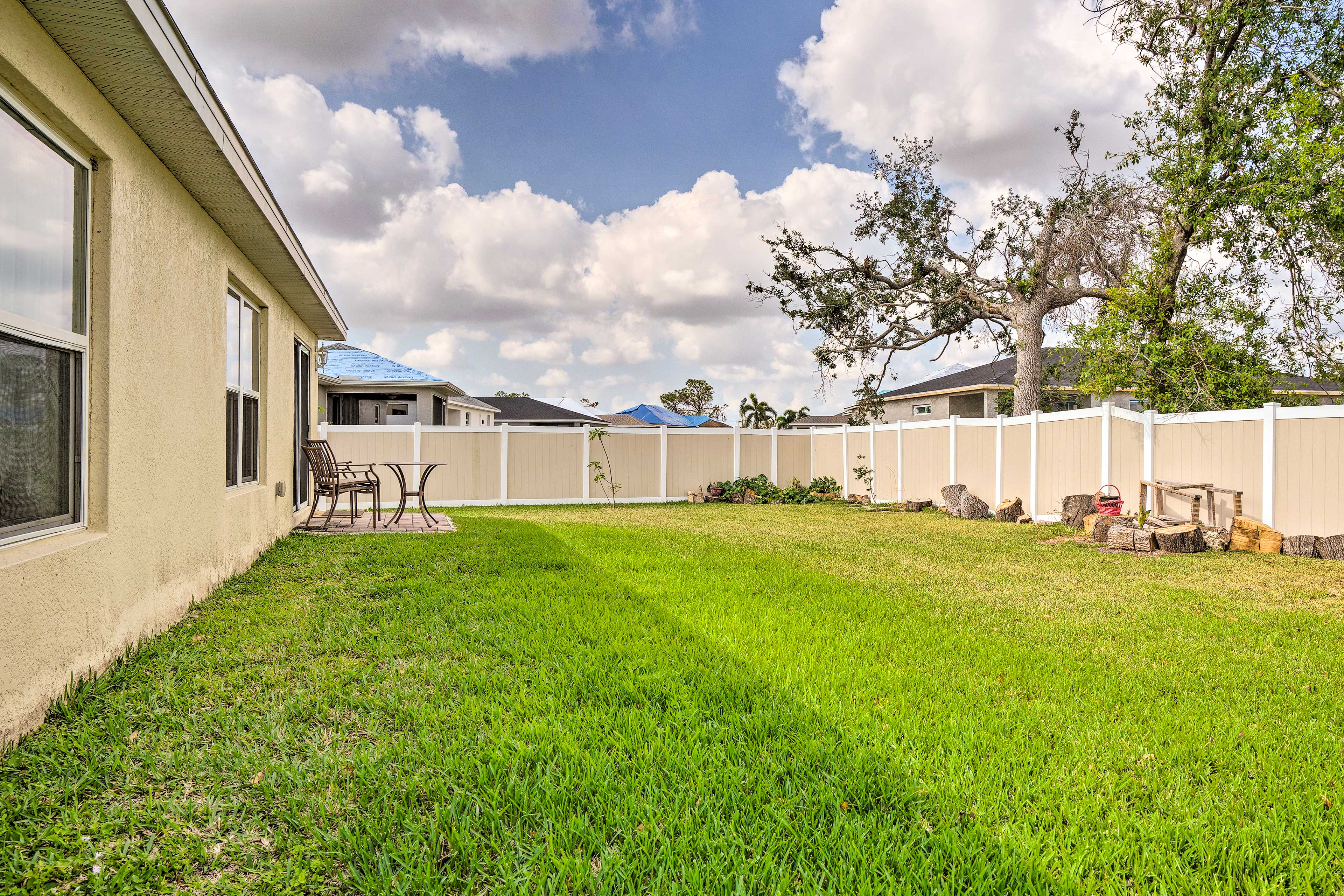 Fenced-In Backyard