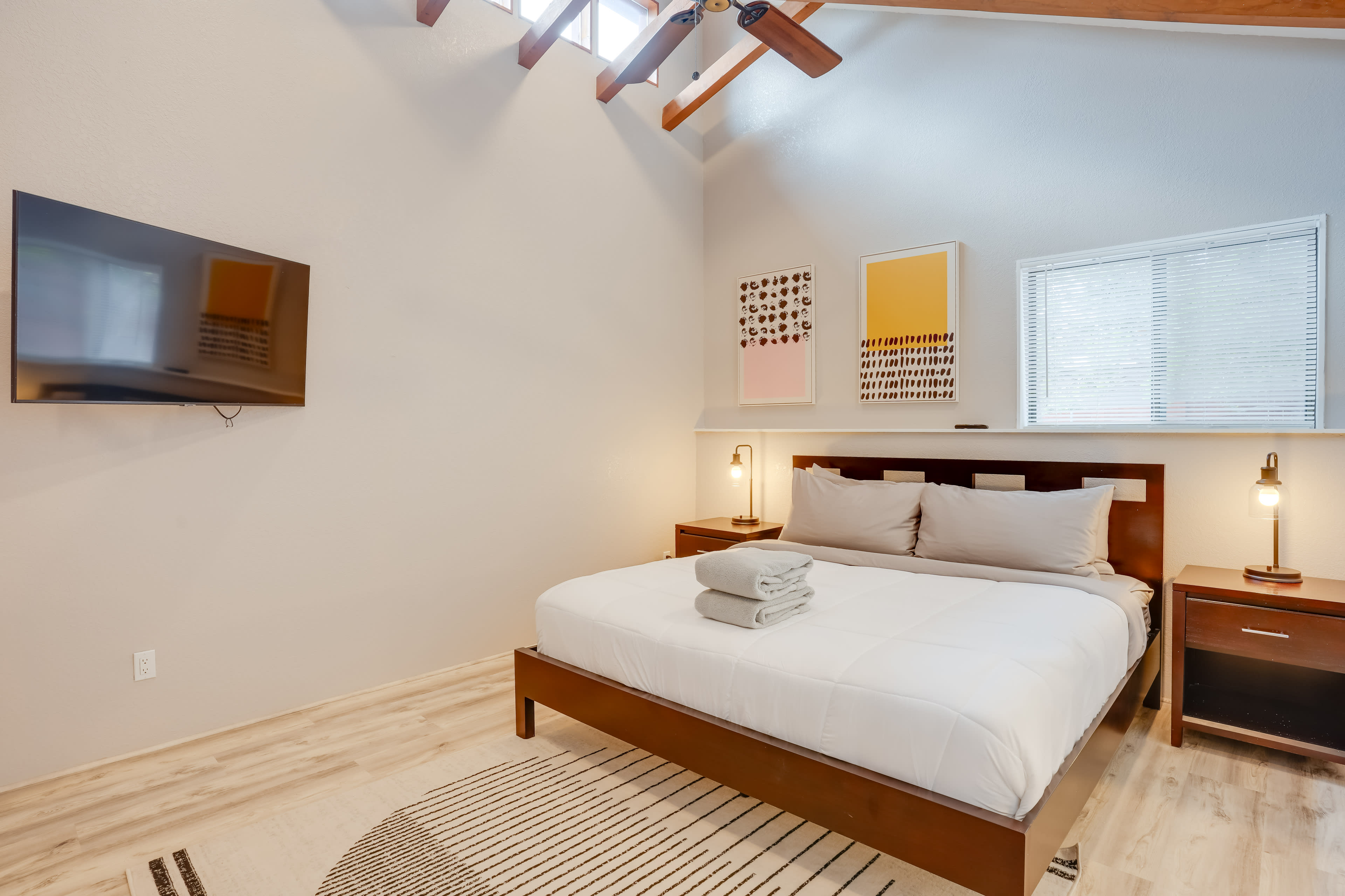 Bedroom 1 | California King Bed | Linens Provided | En-Suite Bathroom