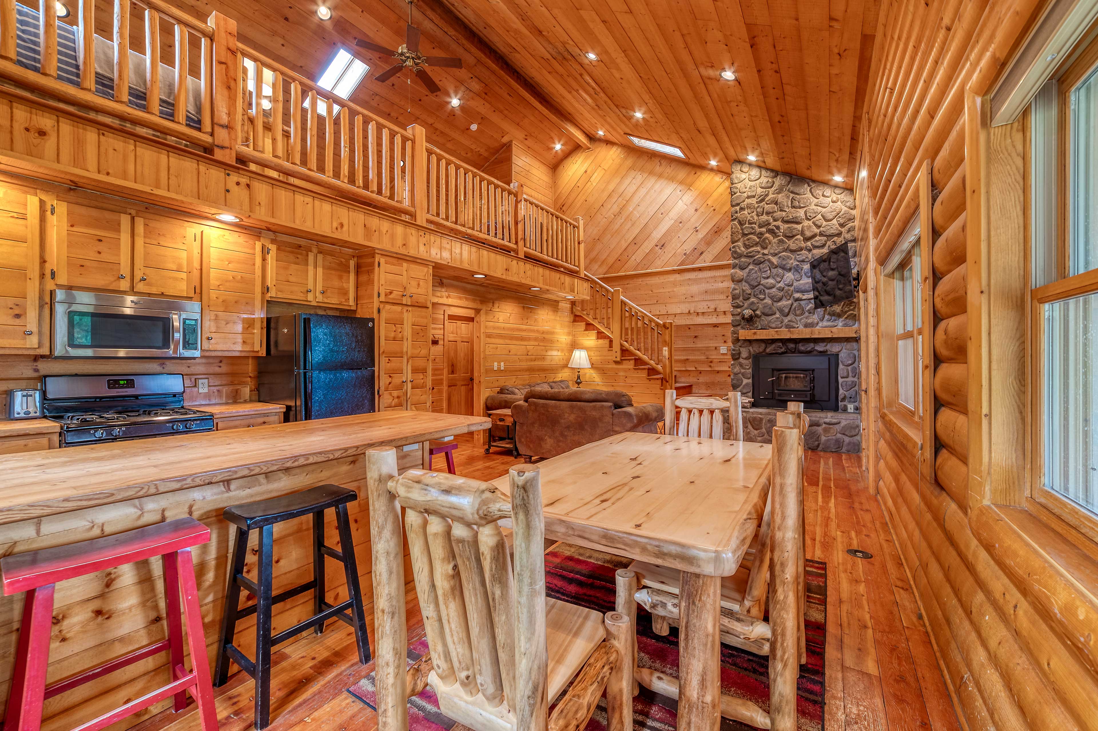 Angel Fire Vacation Rental | 2BR + Loft | 3BA | Stairs Required | 1,675 Sq Ft