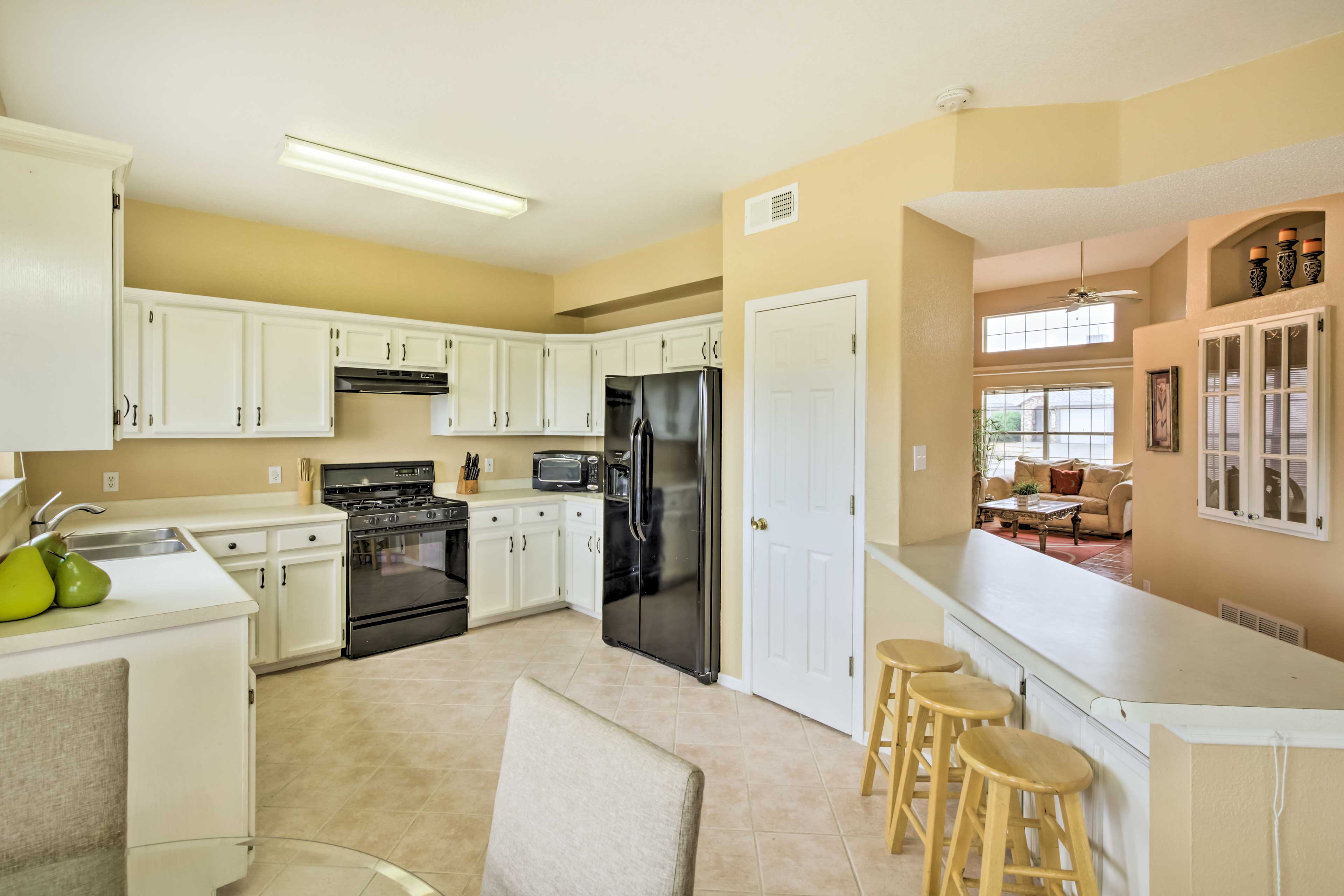 Kitchen | 1st Floor | Fully Equipped | Coffee Maker | Dishware & Flatware