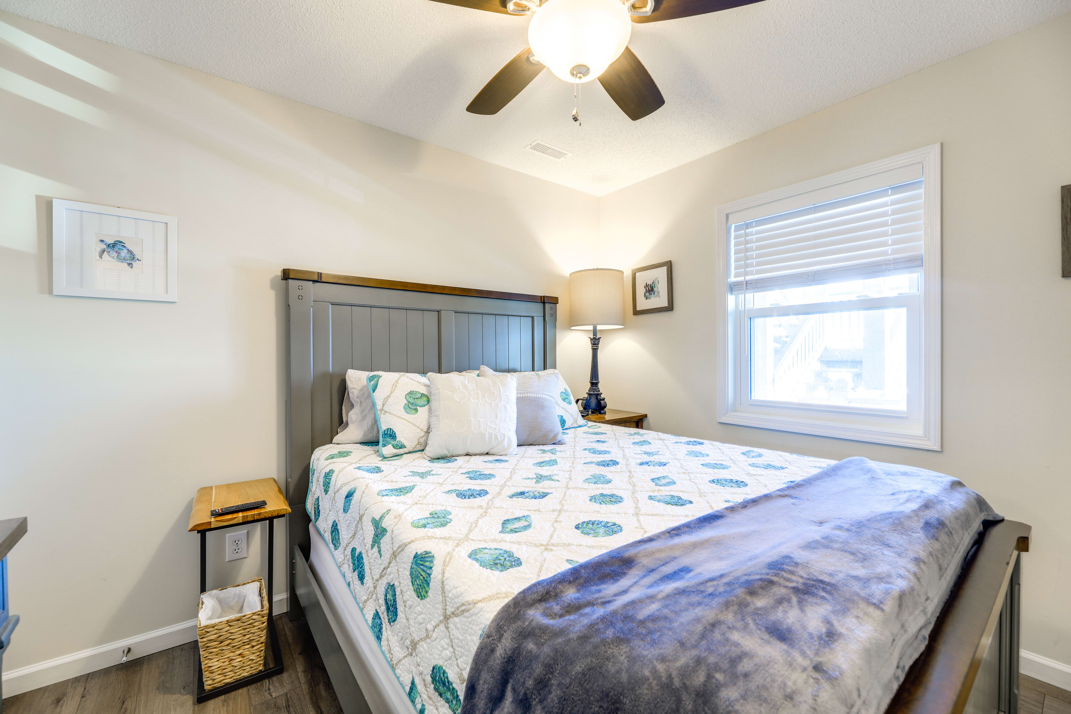 Bedroom 2 | Queen Bed | Dresser | Linens Provided | Books | Board Games