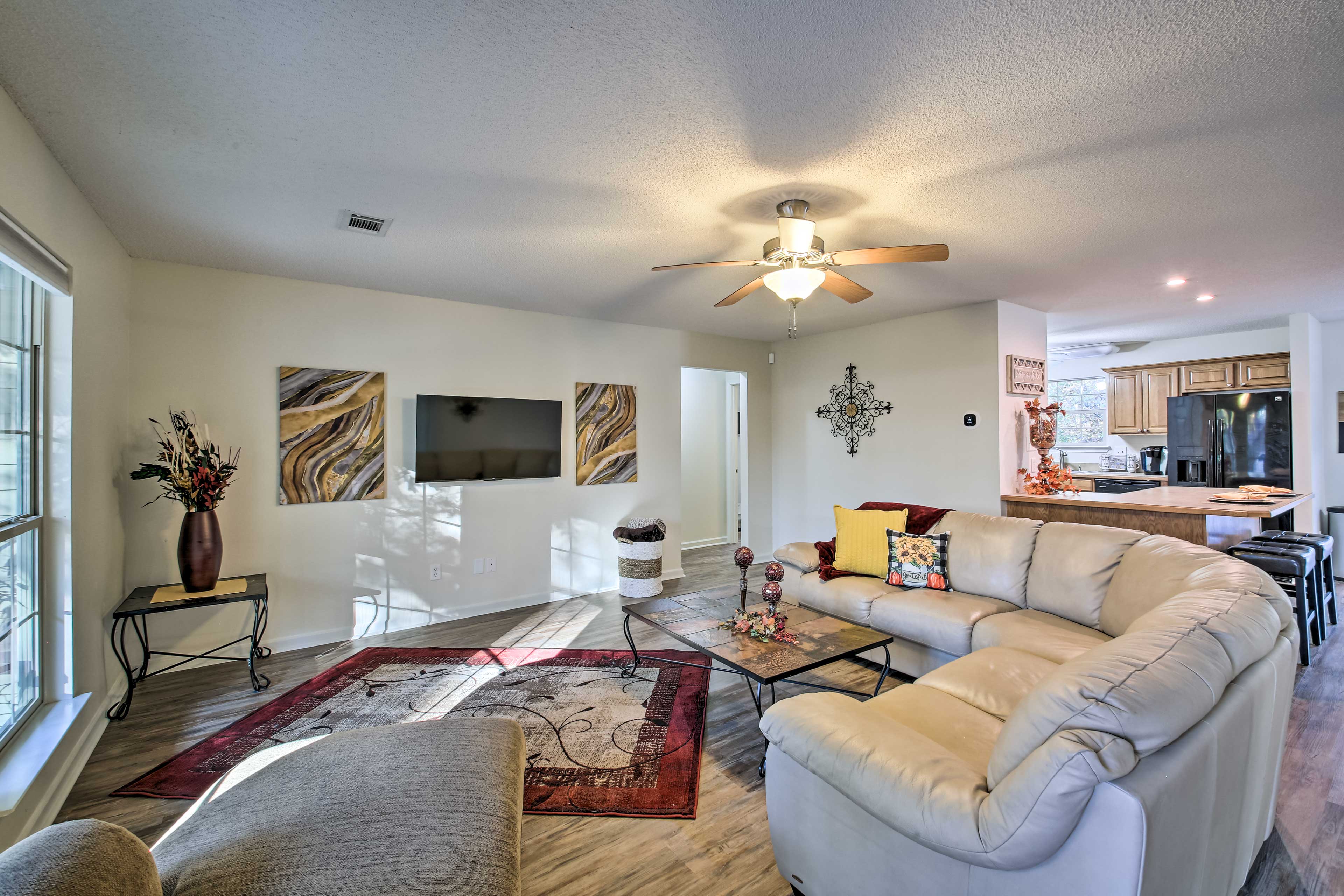 Living Room | Smart TV in Each Bedroom | Access to Community Amenities