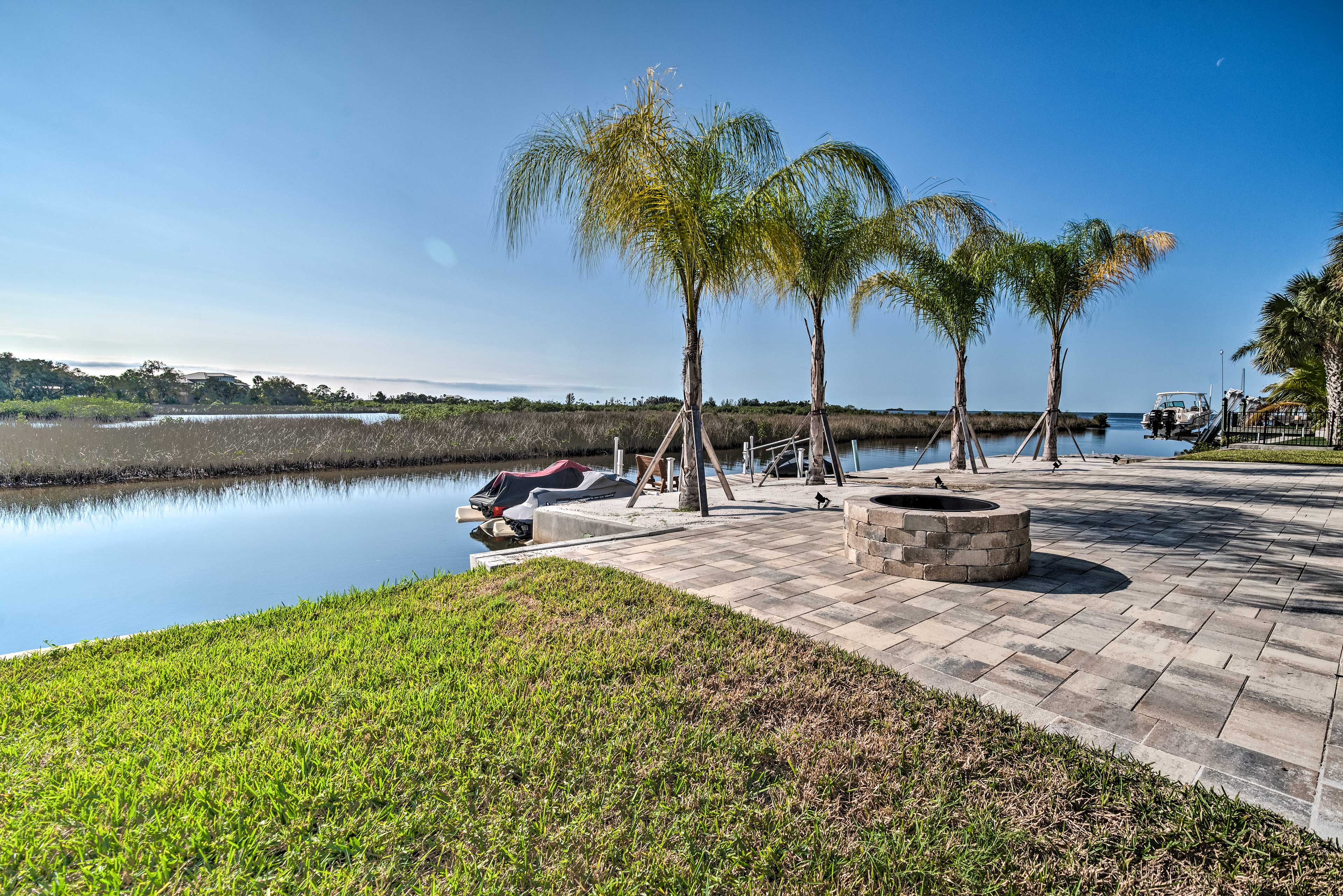 House Exterior | Fire Pit | Private Dock | Water Views