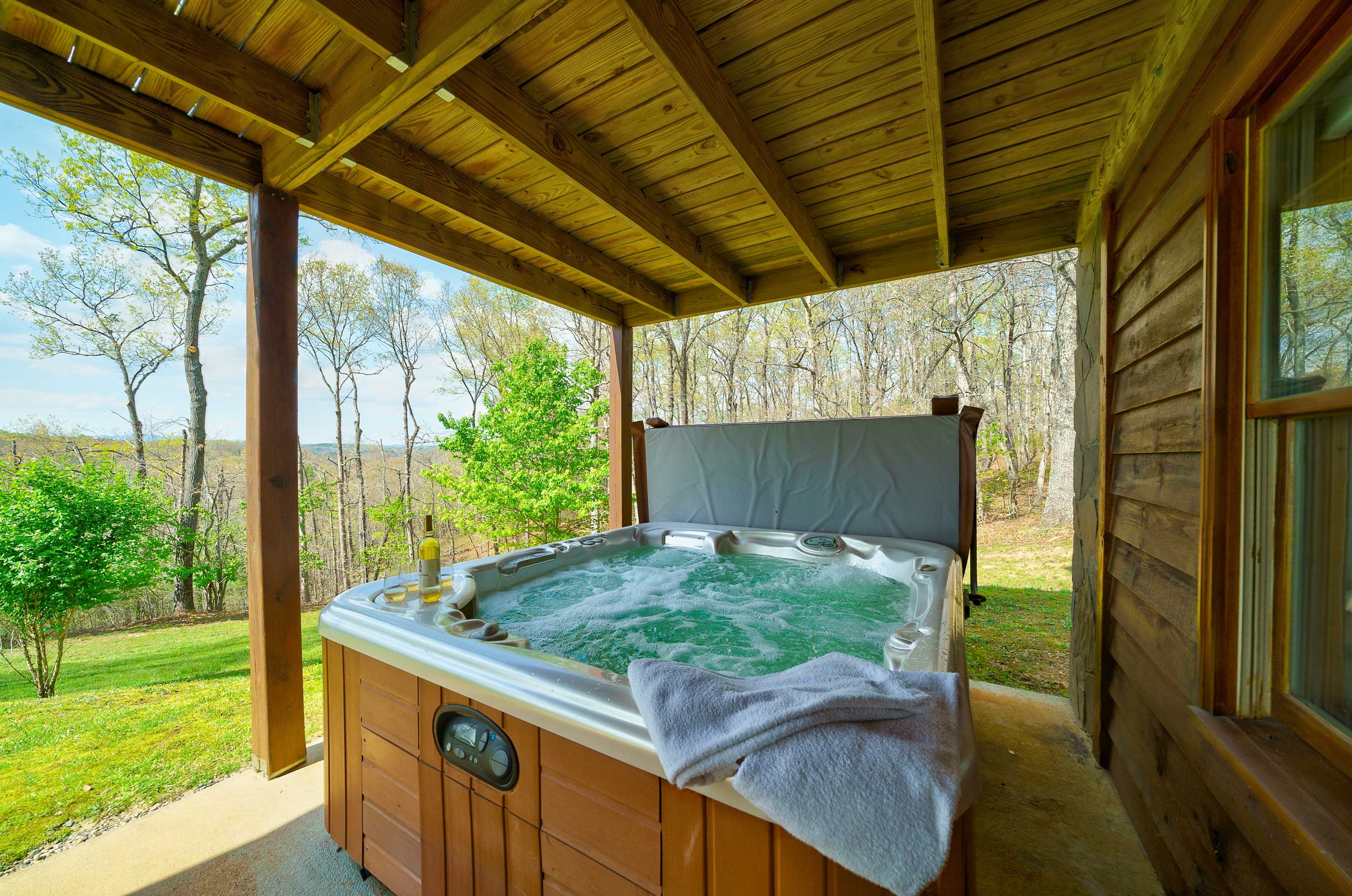 Private Hot Tub | Mountain Views | Deck