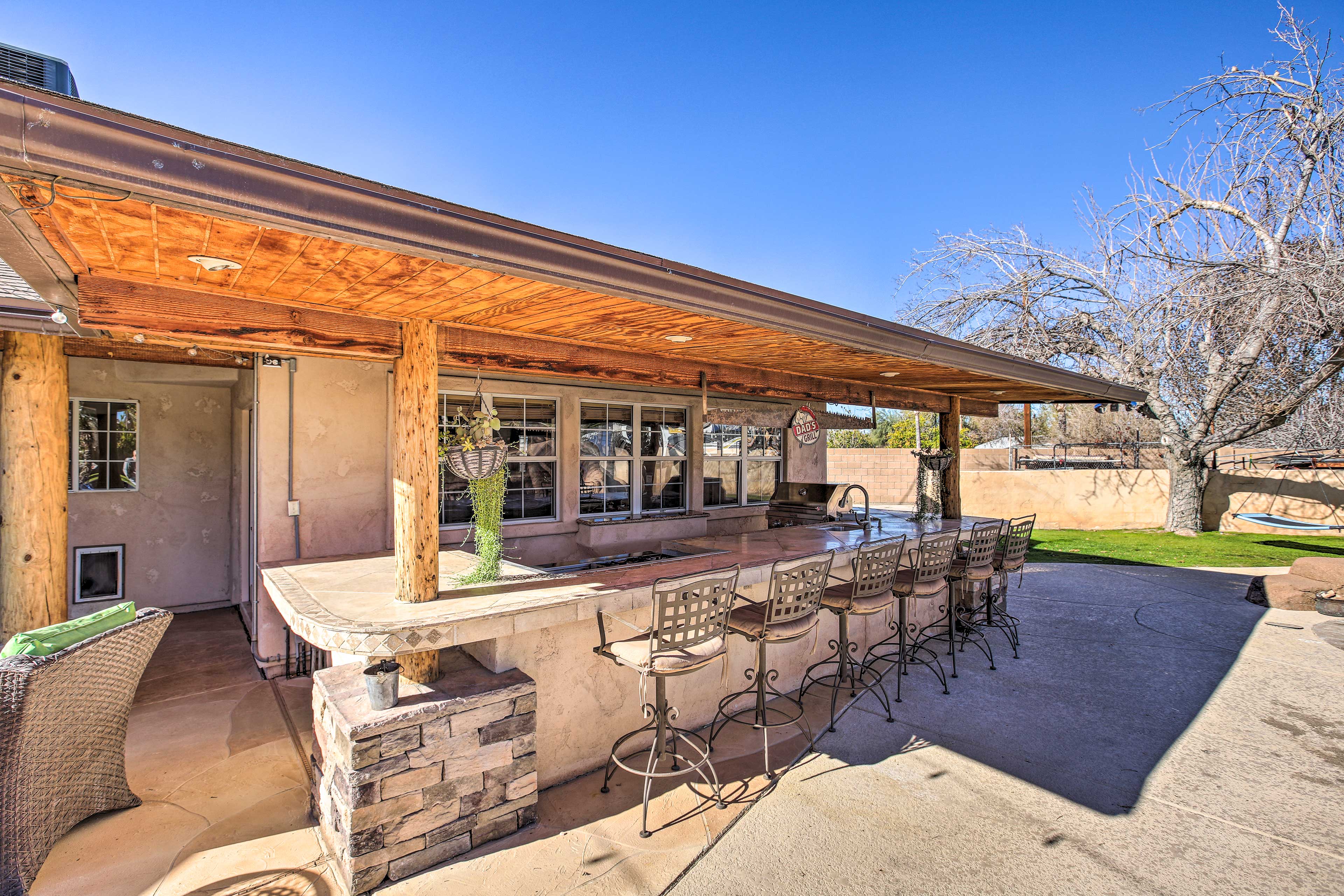 Patio | Bistro Lighting | Bar Seating