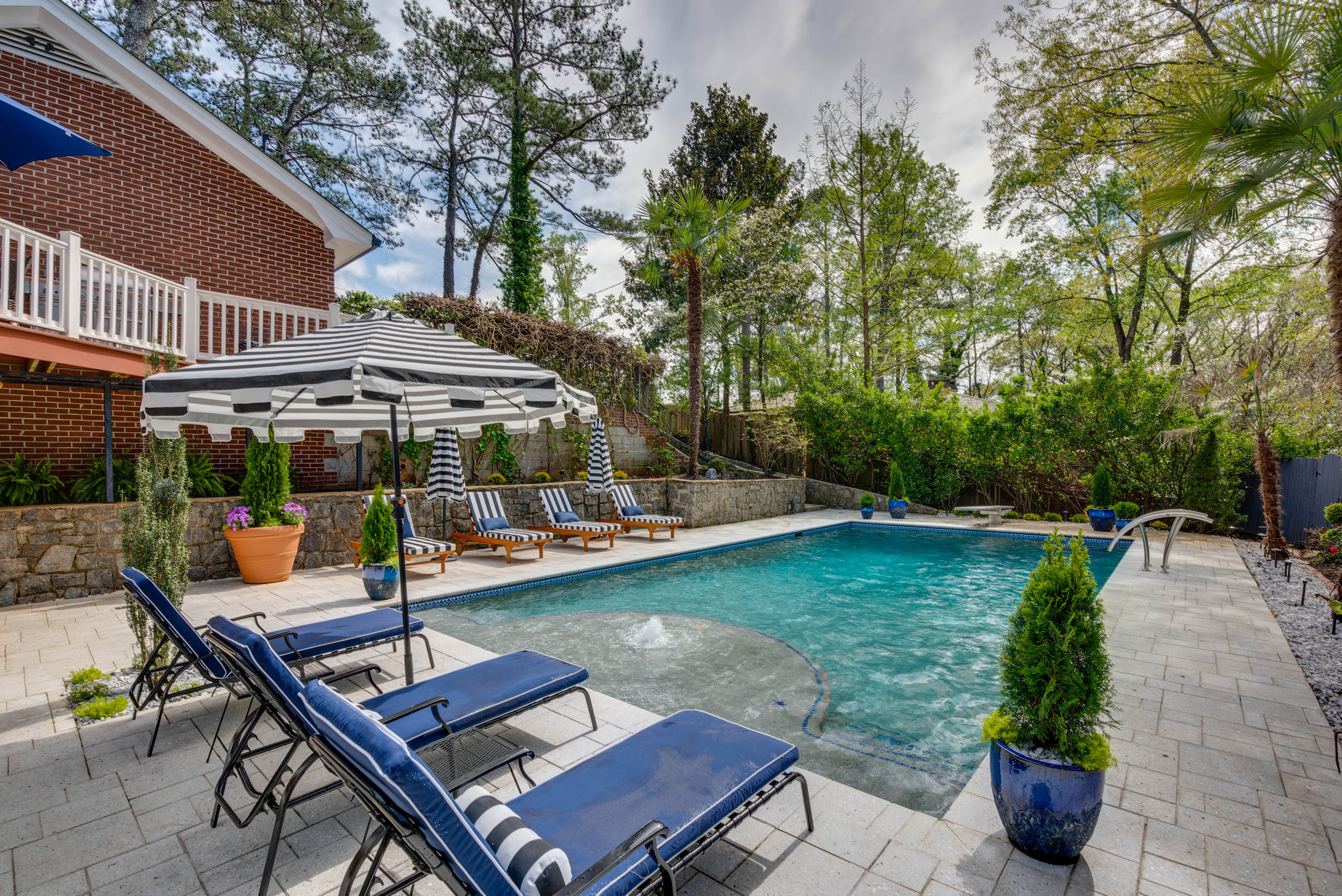 Private Patio | Saltwater Pool | Lounge Chairs