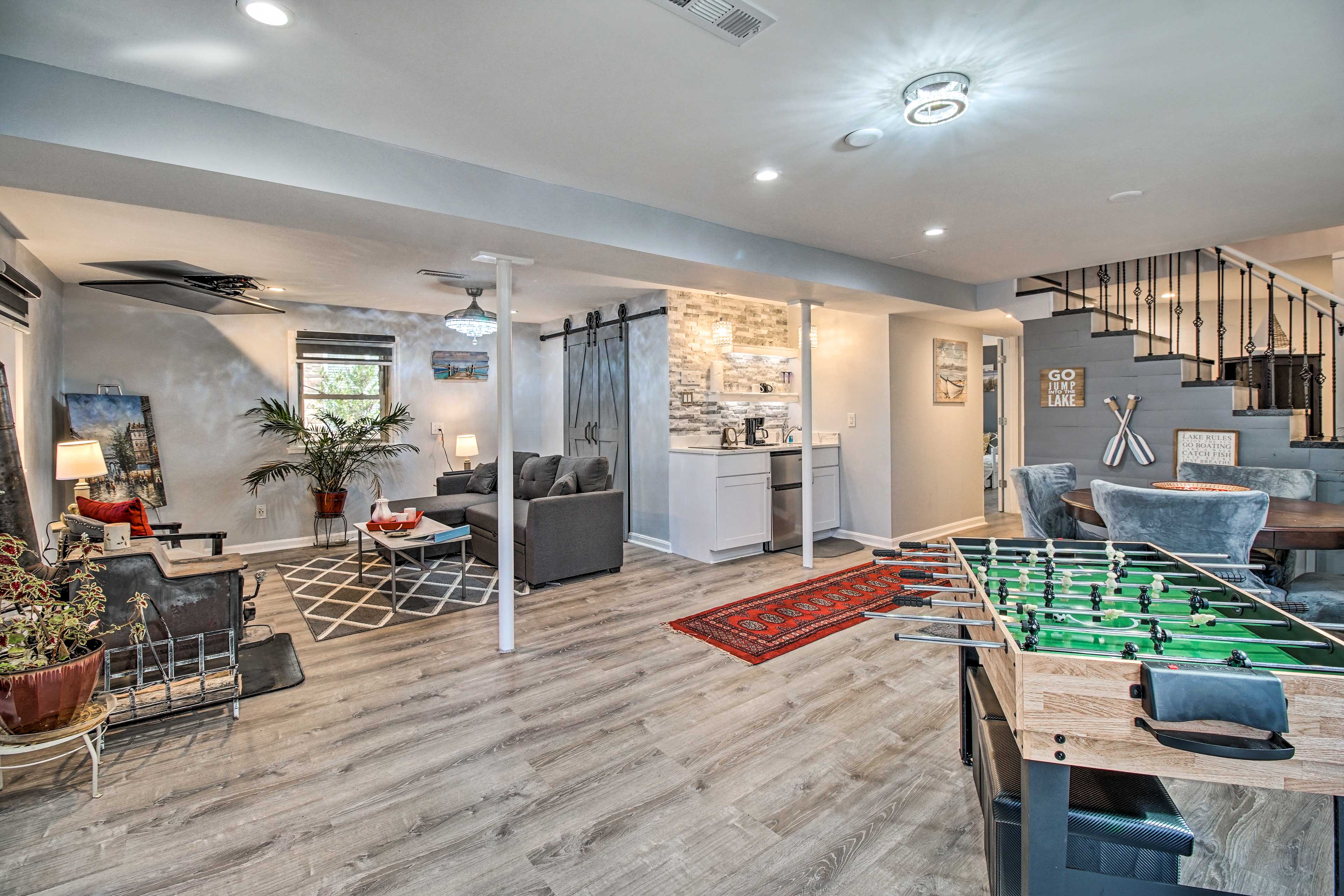 Recreation Room | Lower Level | Foosball Table