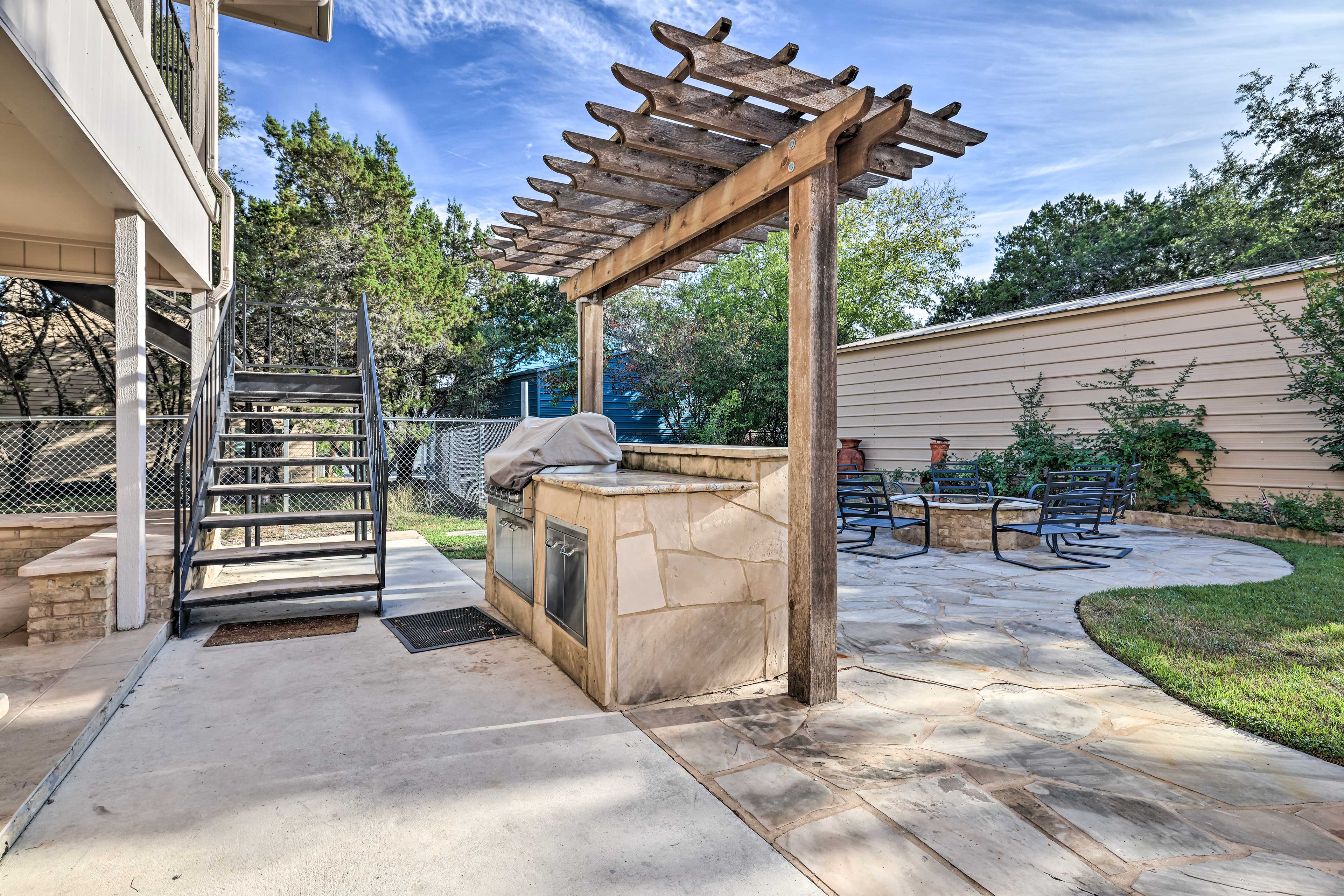 Private Patio | Built-In Grill | Hot Tub