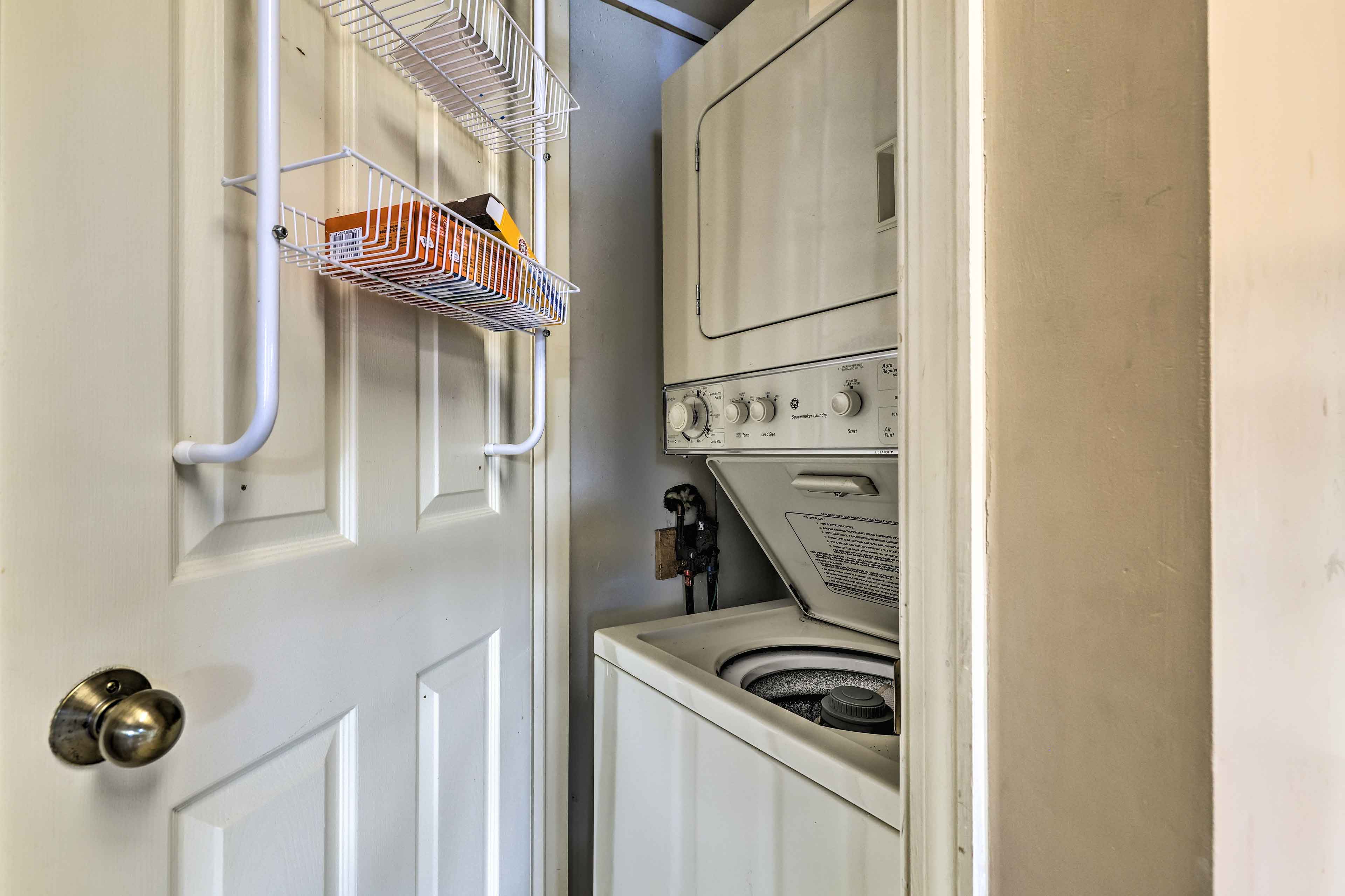 Laundry Closet | Stackable Washer + Dryer