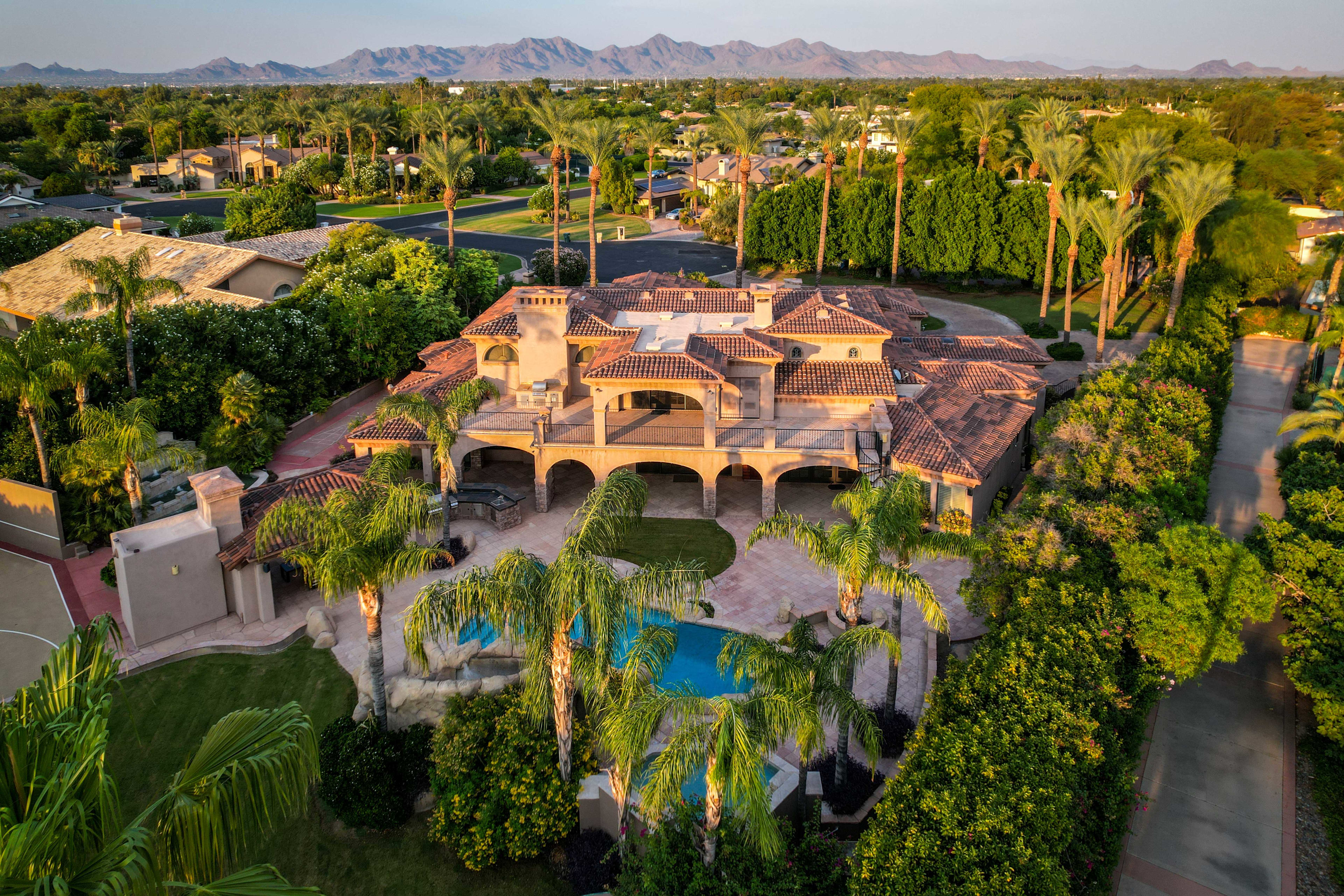 Aerial View Backyard