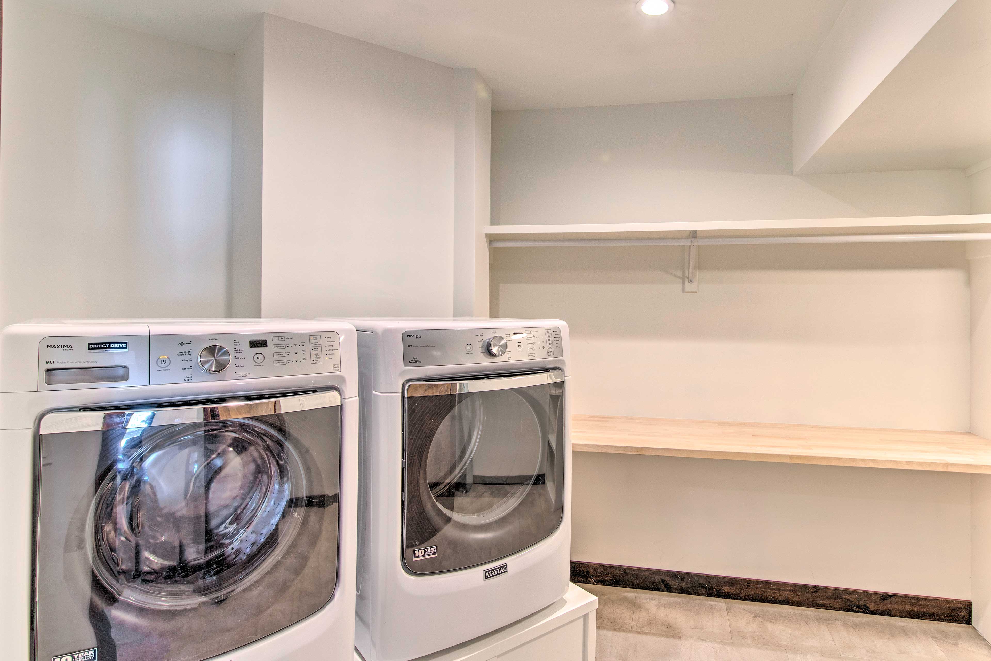 Laundry Area | Washer/Dryer | Hangers | Iron/Board | Trash Bags/Paper Towels