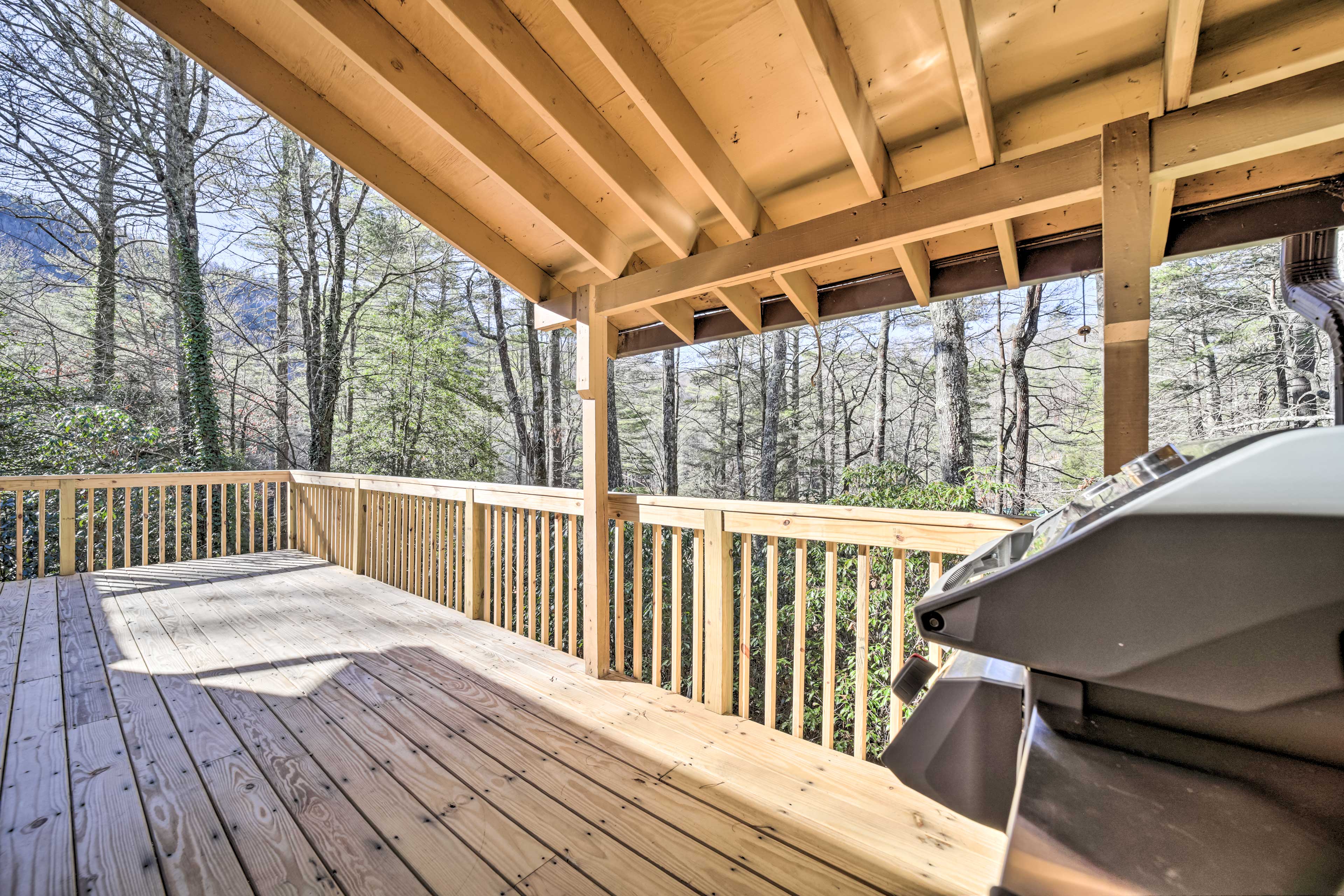 Private Deck | Gas Grill | Wooded Views