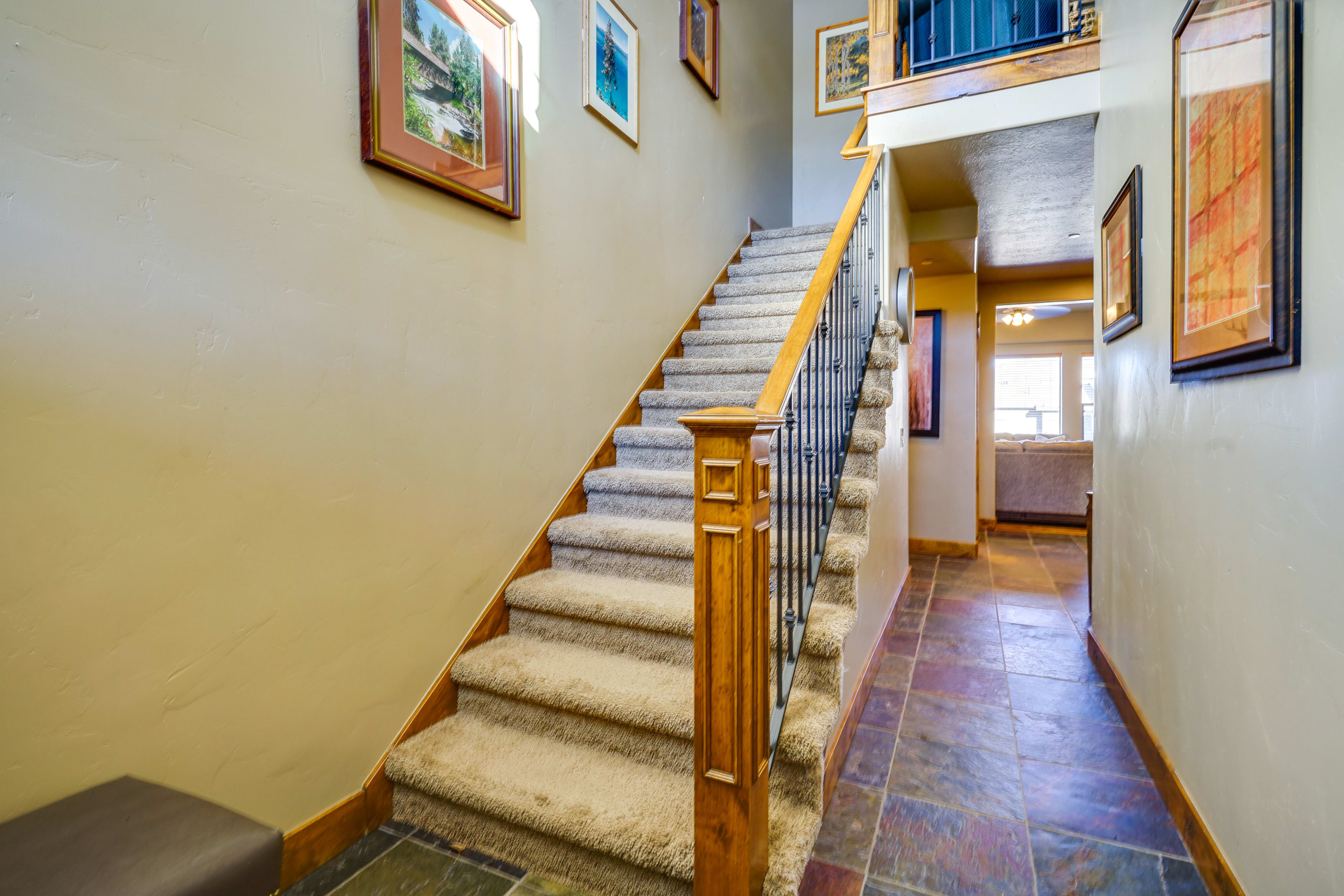 Stairs to Access Bedrooms & Full Bathrooms