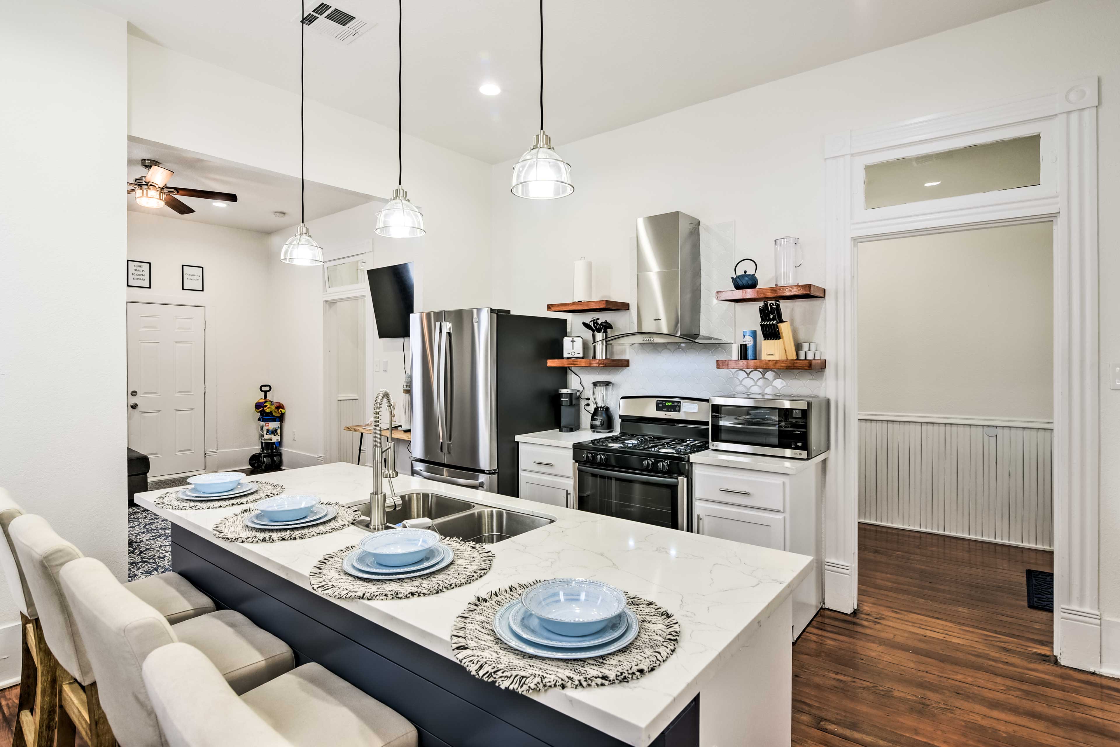 Kitchen | 2-Story Duplex | Additional Vacation Rental On-Site