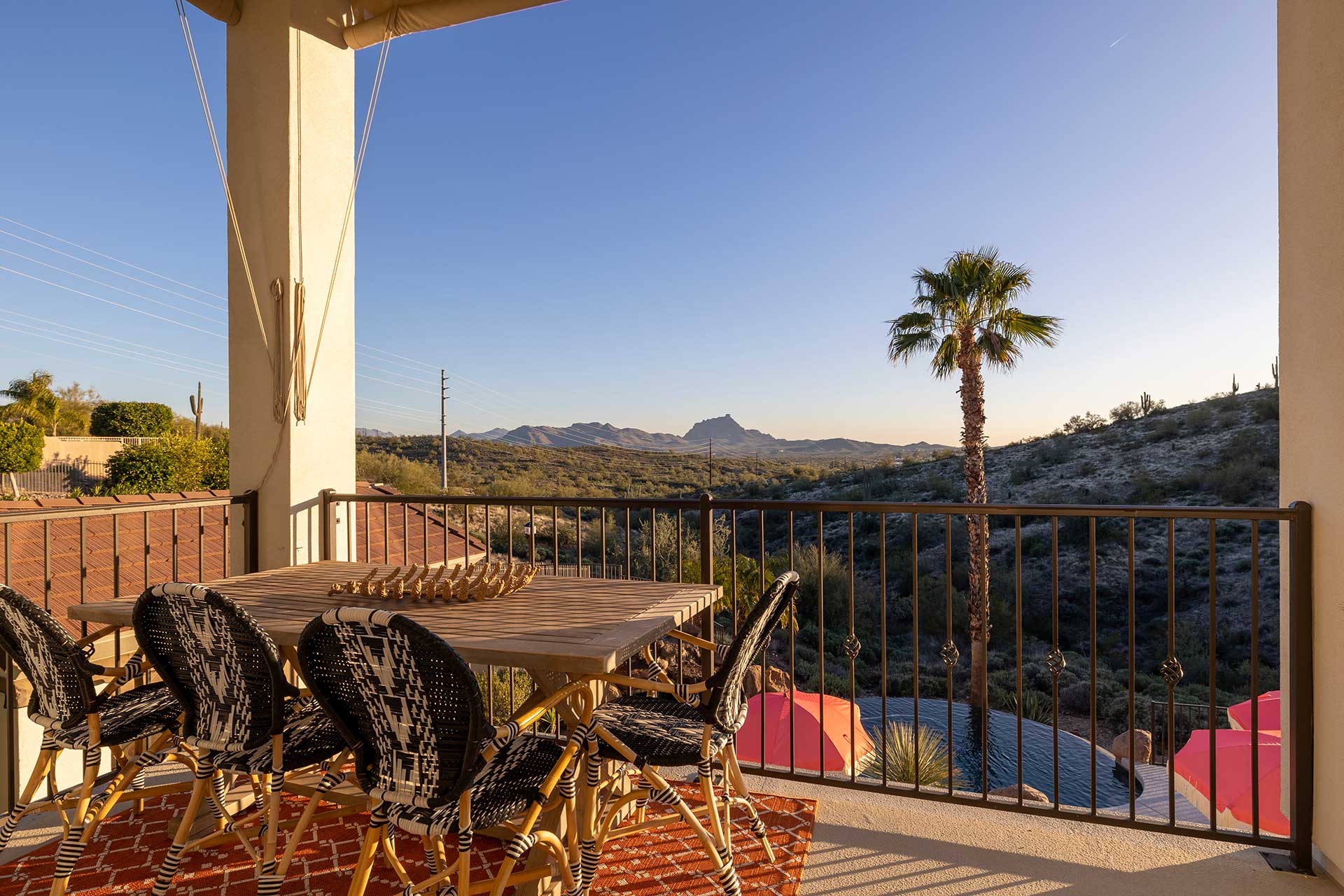 Furnished Deck | Mountain Views