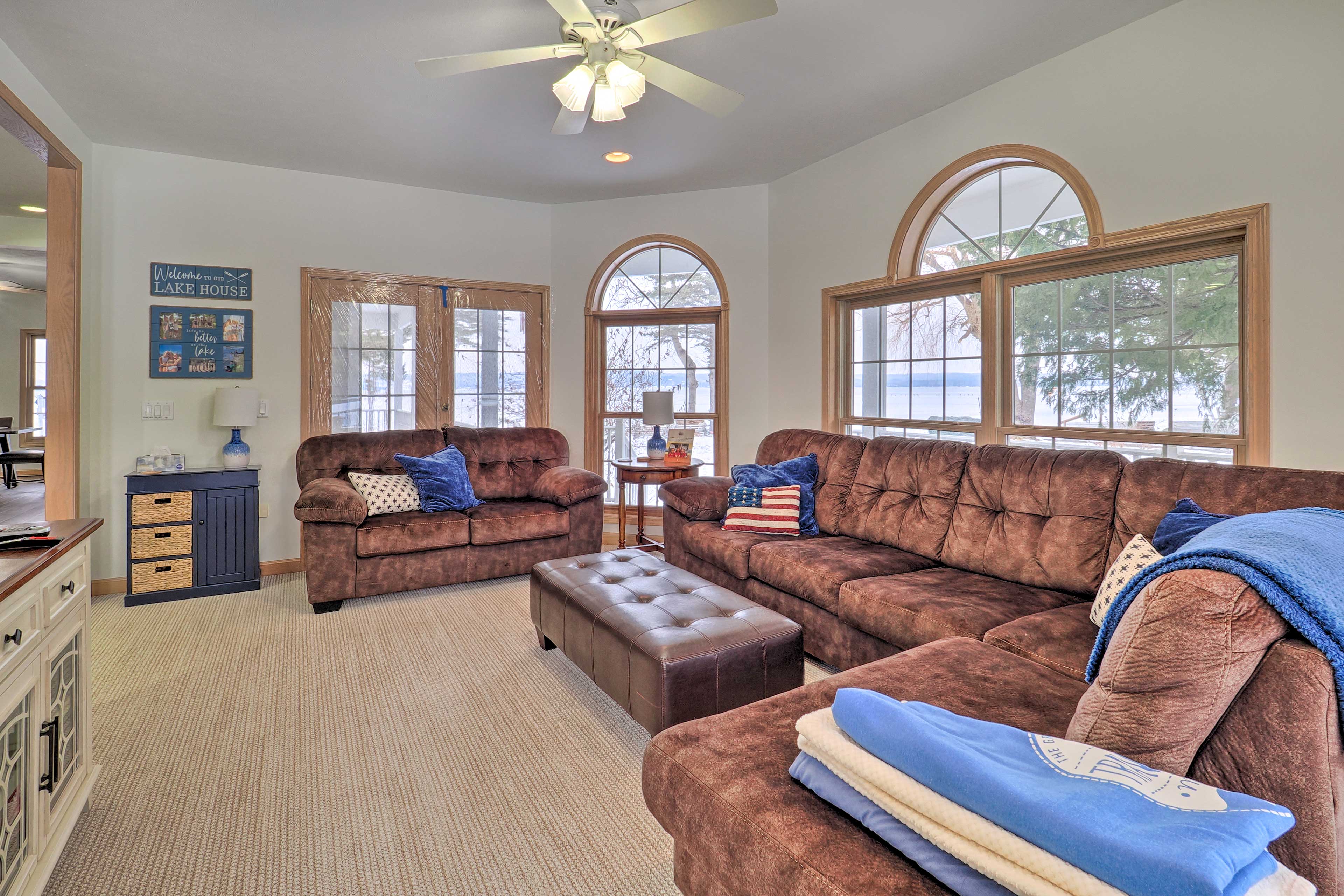 Traverse City Vacation Rental | 5BR | 3BA | Stairs Required | 3,500 Sq Ft